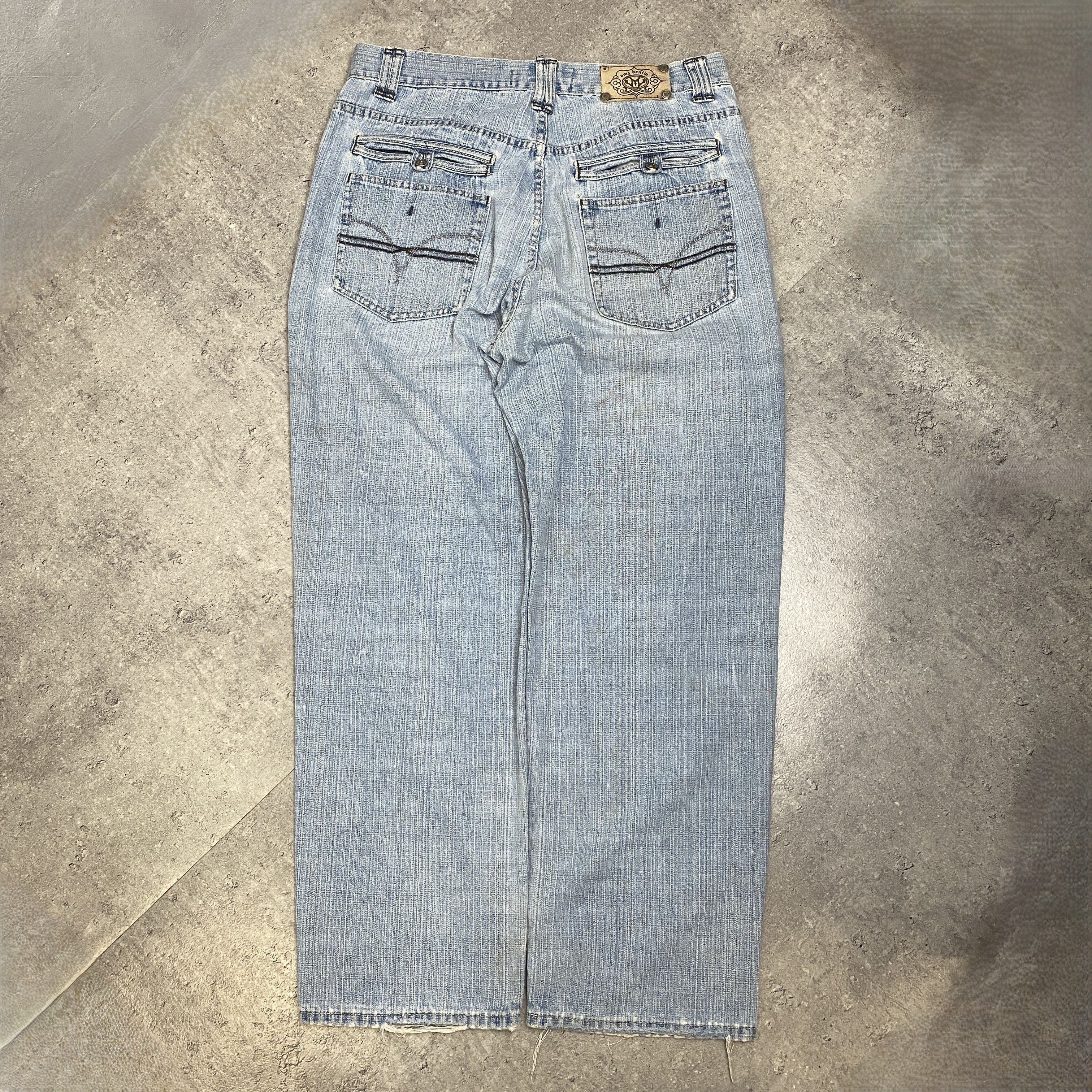 Jean × Vintage Omg vintage Denim baggy jeans - 38 Size US 38 / EU 54 - 2 Thumbnail
