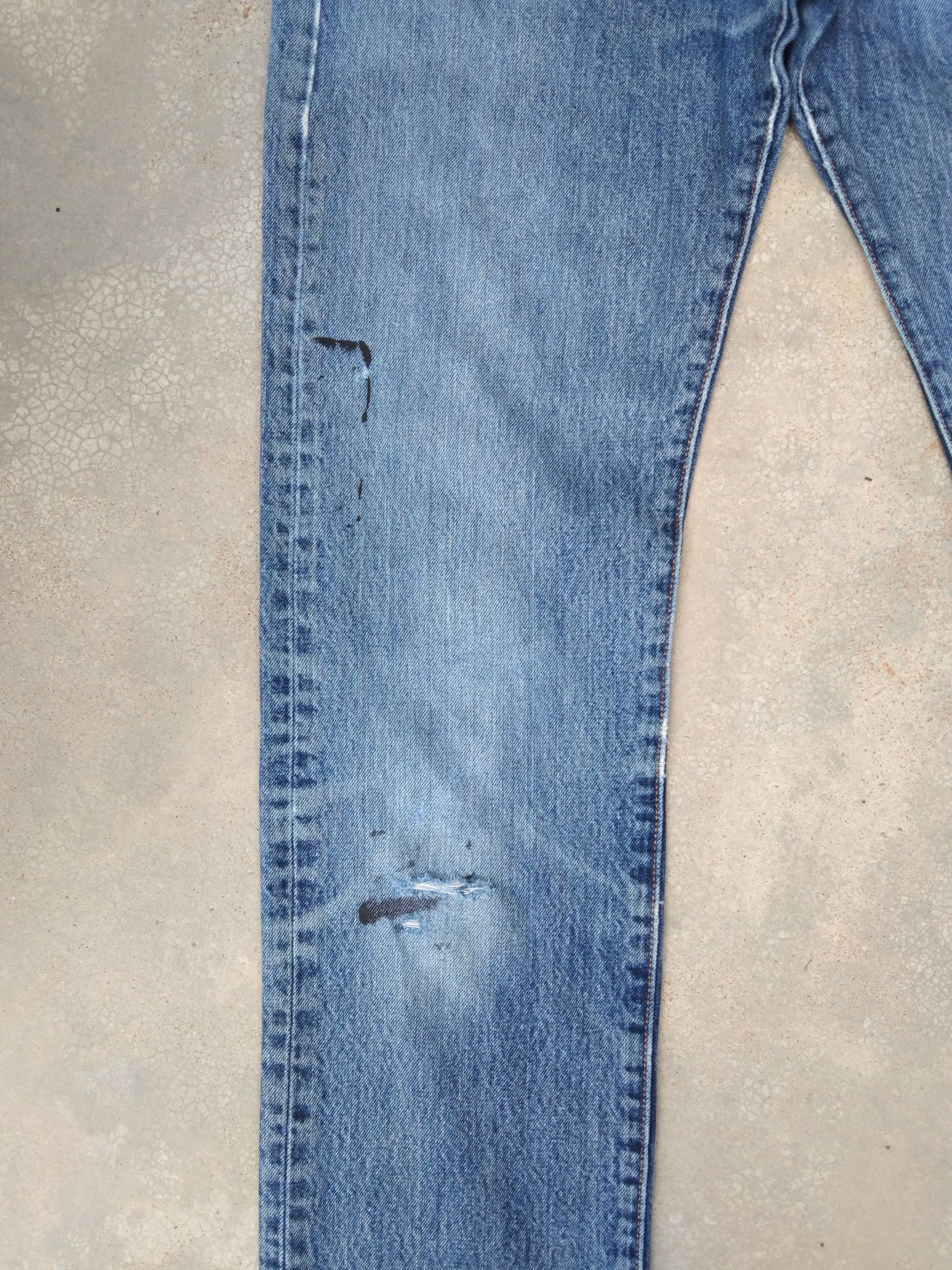 Levi's Vintage Levi's 501 Distressed Jeans 32x34 Size US 32 / EU 48 - 4 Thumbnail