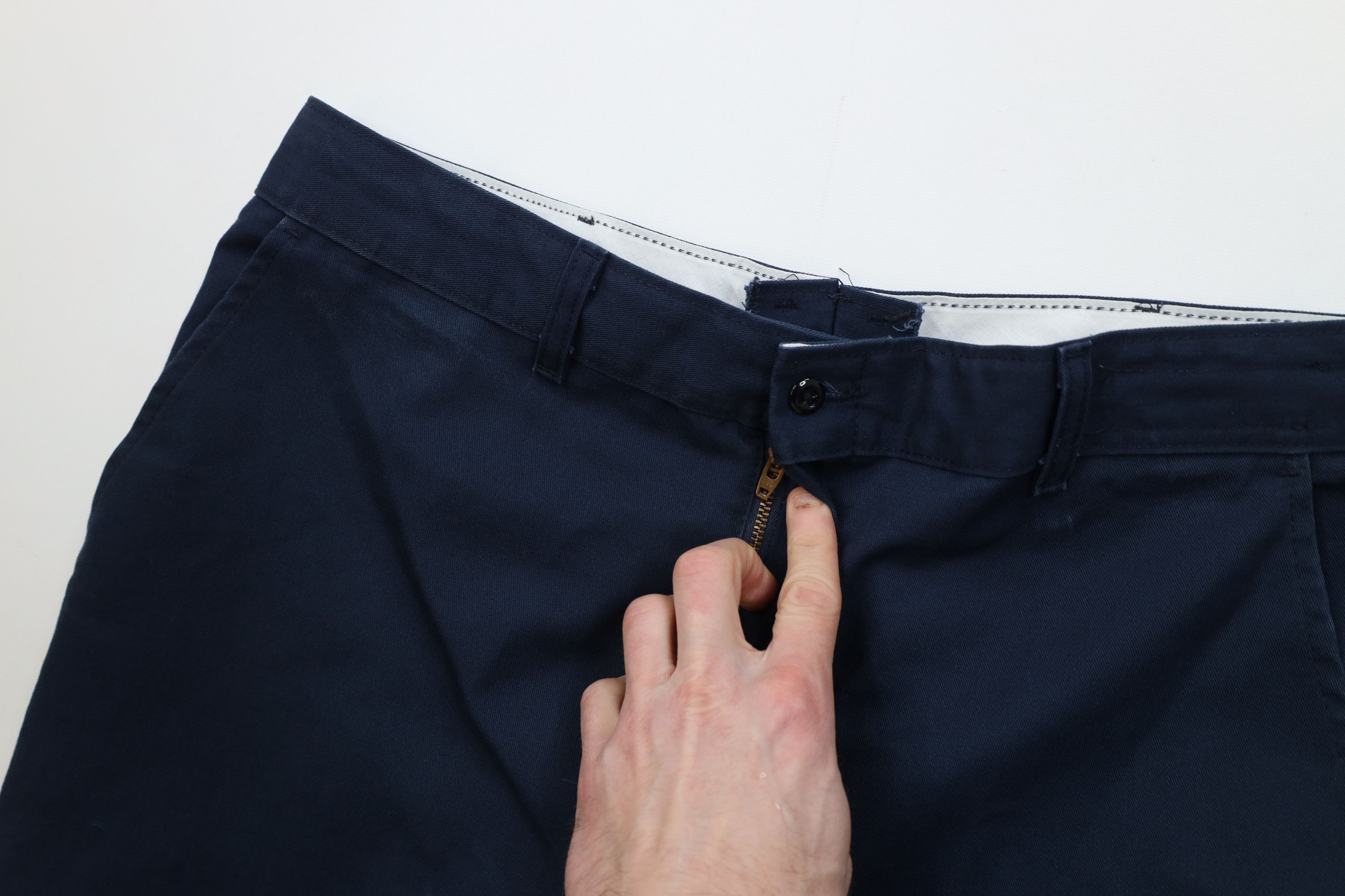 Vintage Vintage 90s Streetwear Wide Leg Cargo Pants Navy Workwear Size US 36 / EU 52 - 8 Thumbnail