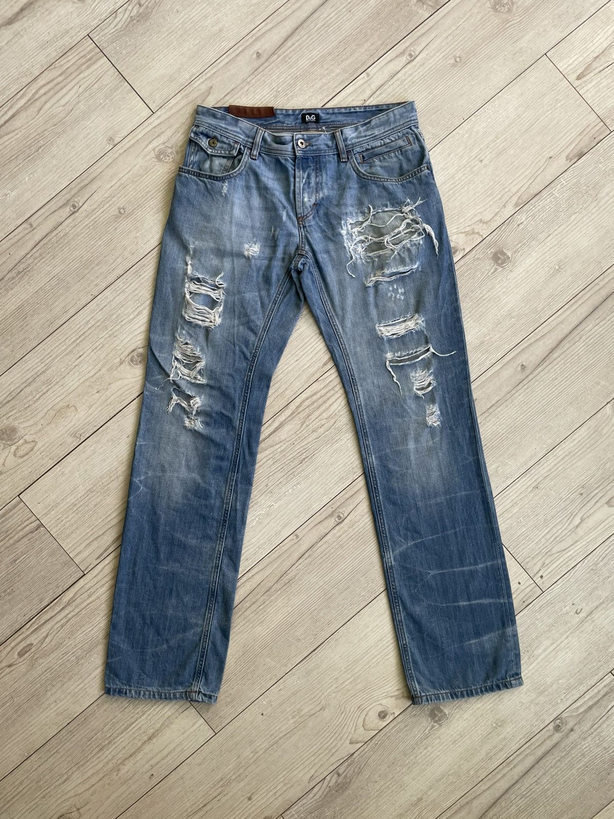 Dolce & Gabbana Dolce & Gabbana Distressed Jeans Size US 33 - 1 Thumbnail