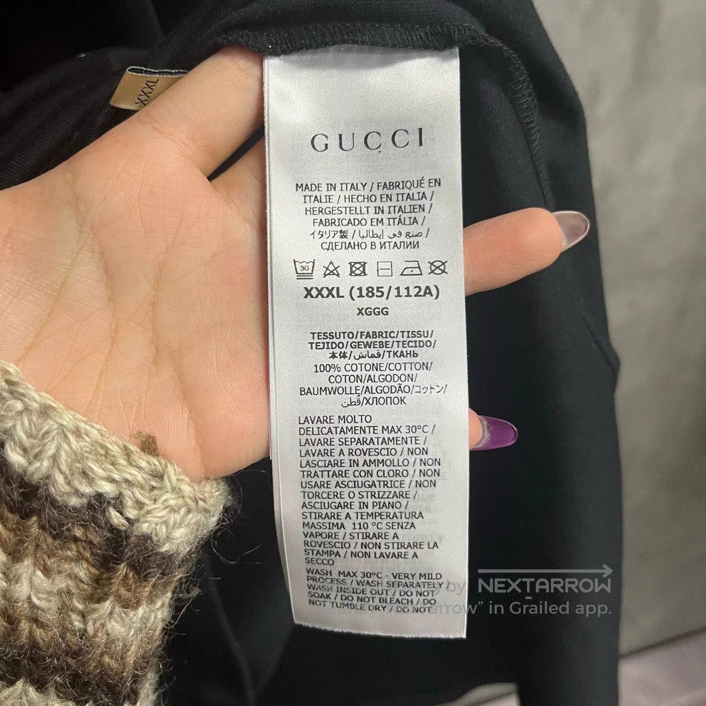 Gucci gucci black logo print casual t-shirt. Size US XXL / EU 58 / 5 - 4 Thumbnail
