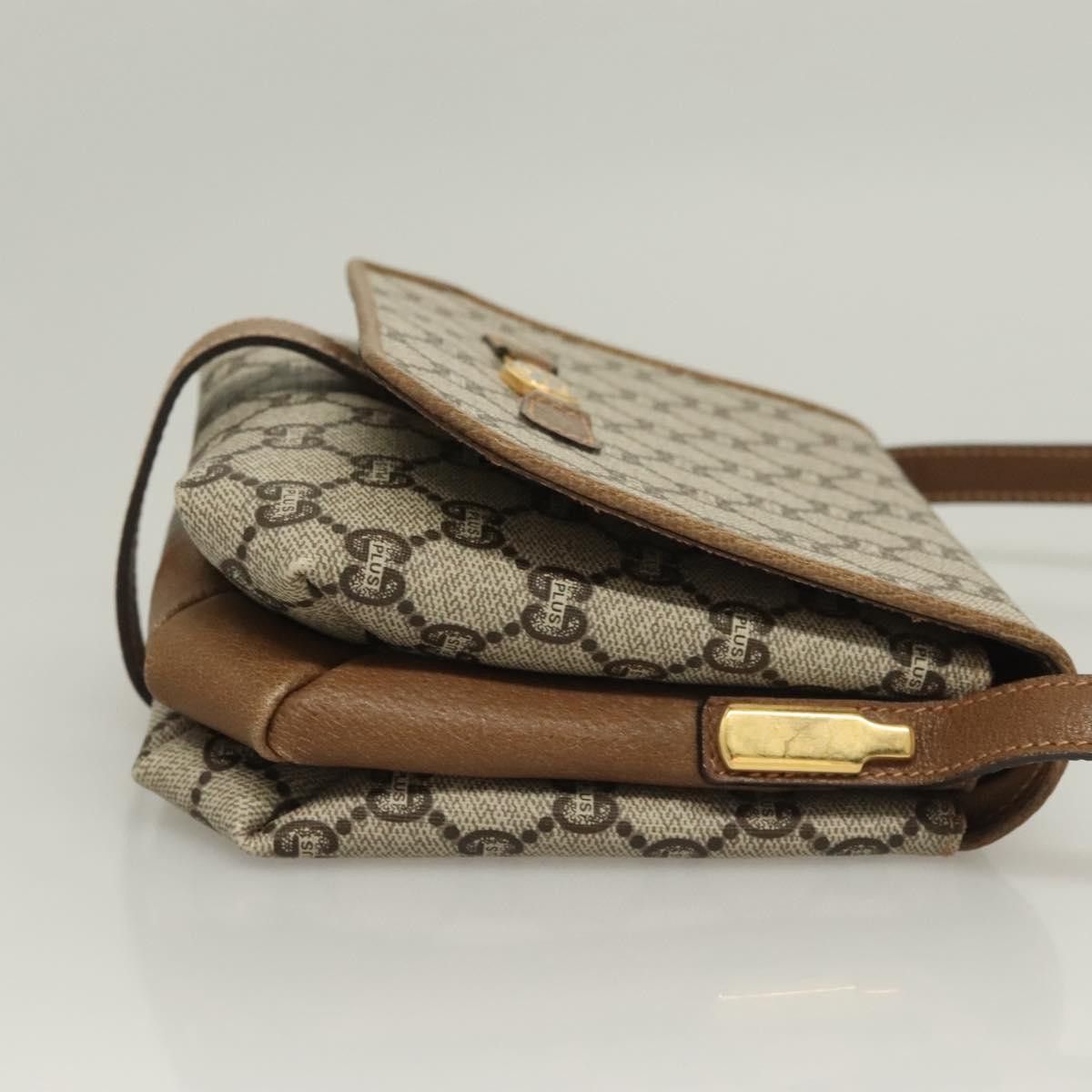 Gucci GUCCI GG Plus Supreme Shoulder Bag Pvc Beige Gold Size ONE SIZE - 4 Thumbnail