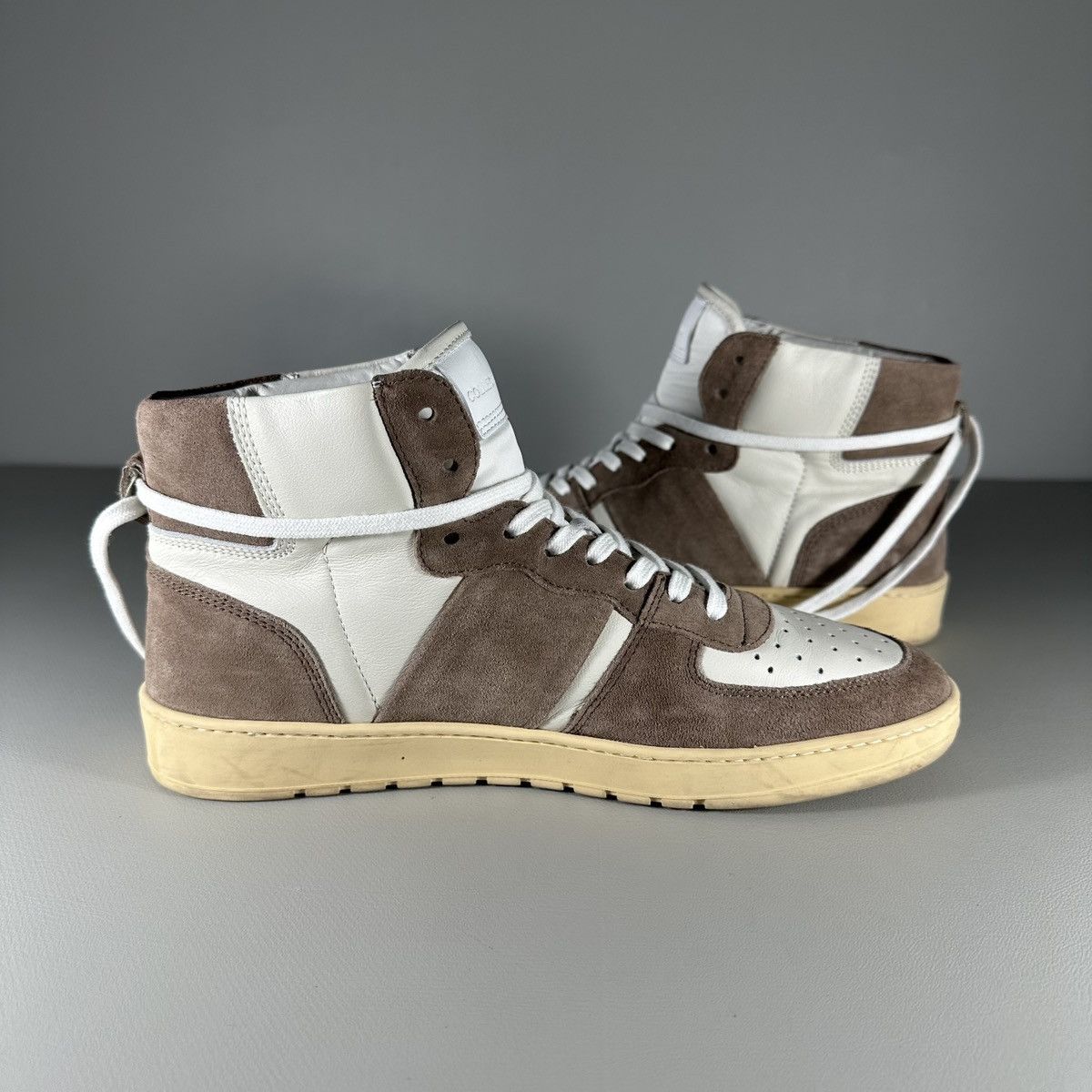 Collegium Collegium Pillar Destroyer High Top Suede Leather Sneakers Size US 8.5 / EU 41-42 - 5 Thumbnail