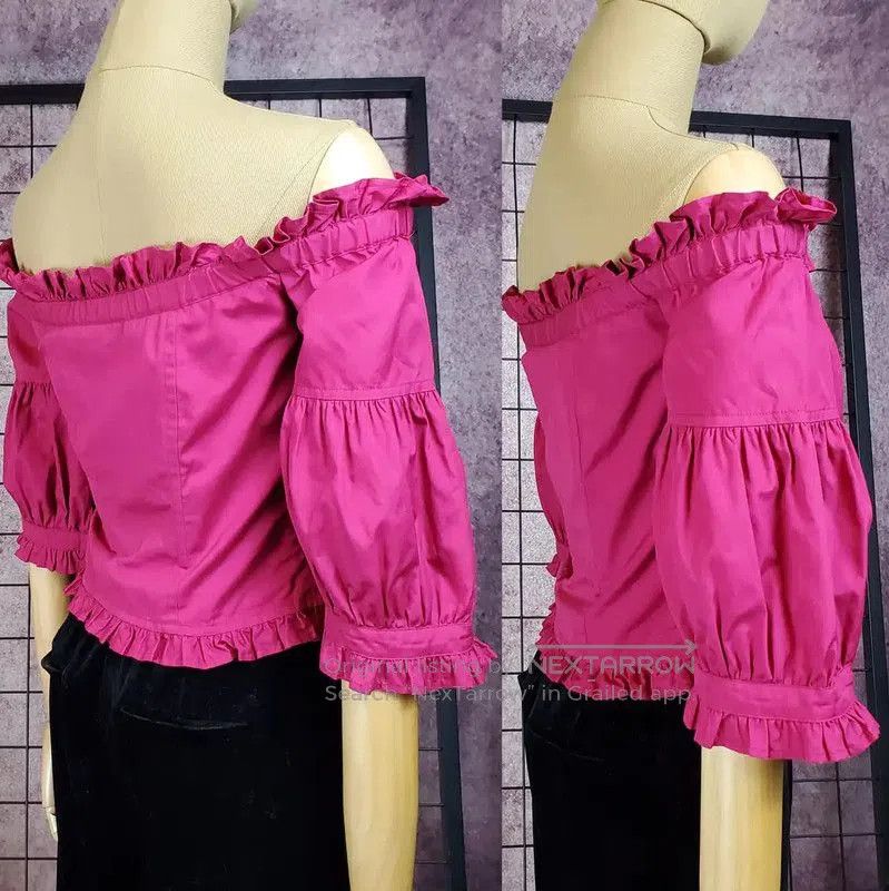 Kenzo KENZO Pink Ruffled Short Sleeve T-Shirt . Size M / US 6-8 / IT 42-44 - 2 Thumbnail