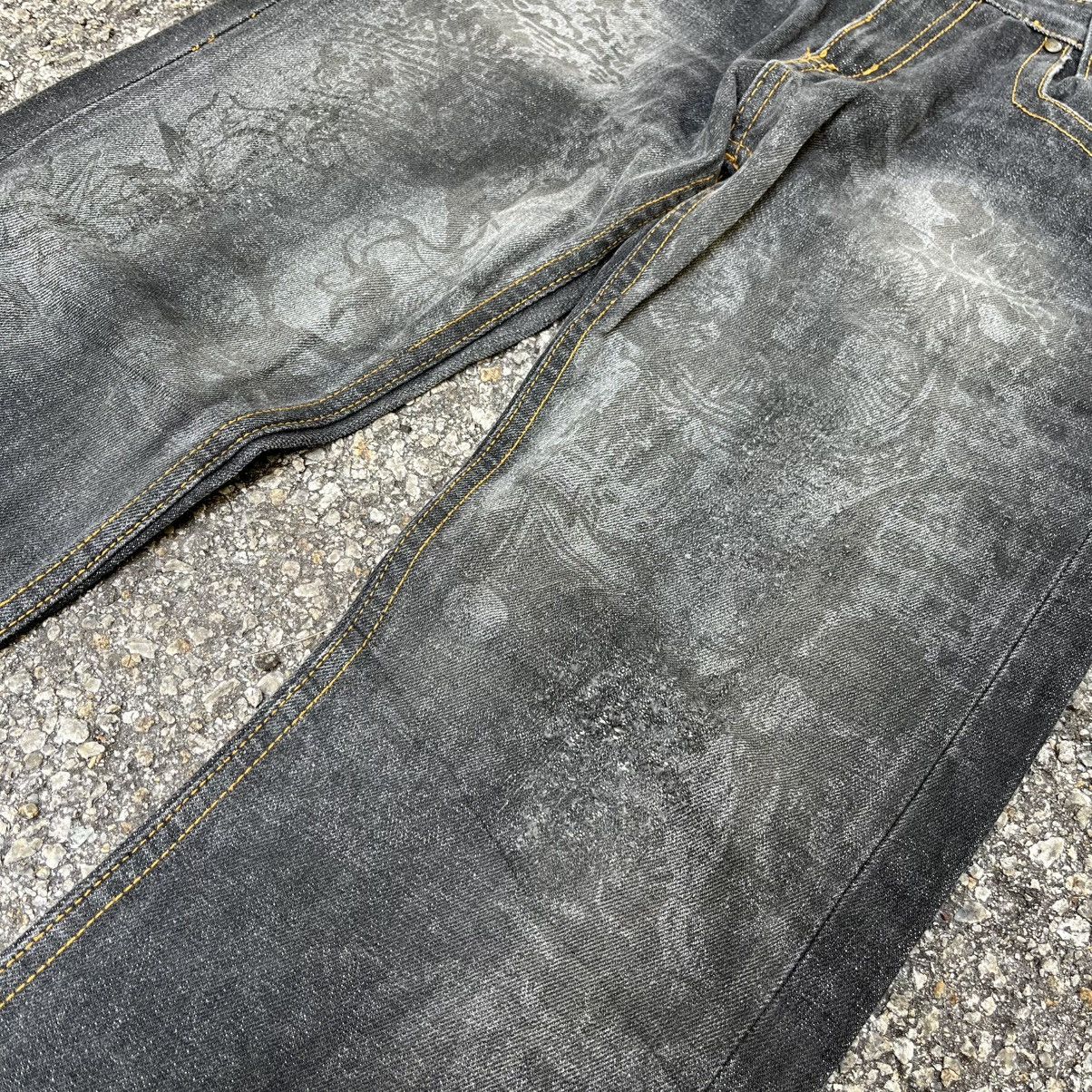Hysteric Glamour Japanese Jeans Halation Japan Printed Denim Faded Black Size US 30 / EU 46 - 3 Thumbnail
