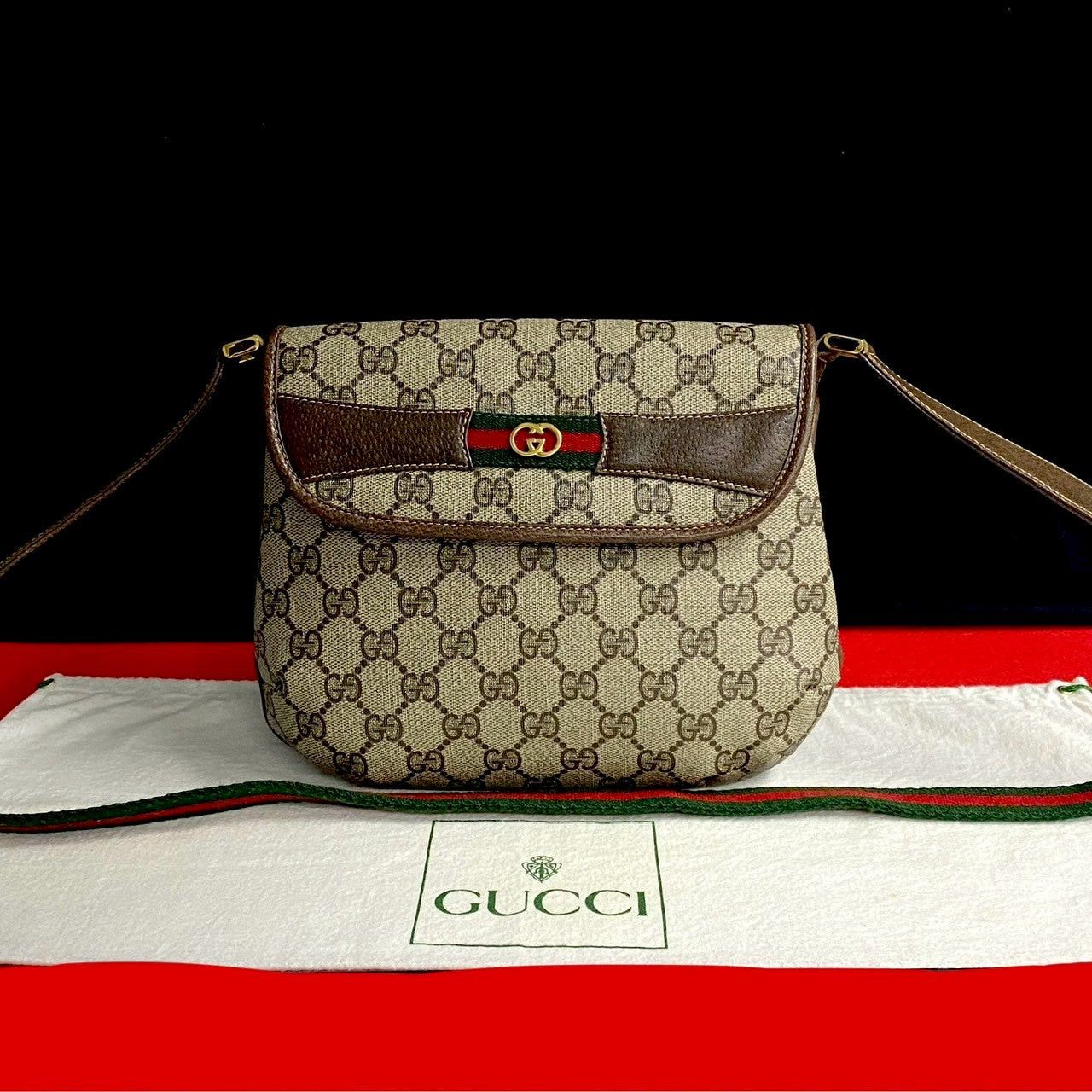 Gucci Gucci Shoulder Bag Brown Leather Size ONE SIZE - 1 Thumbnail