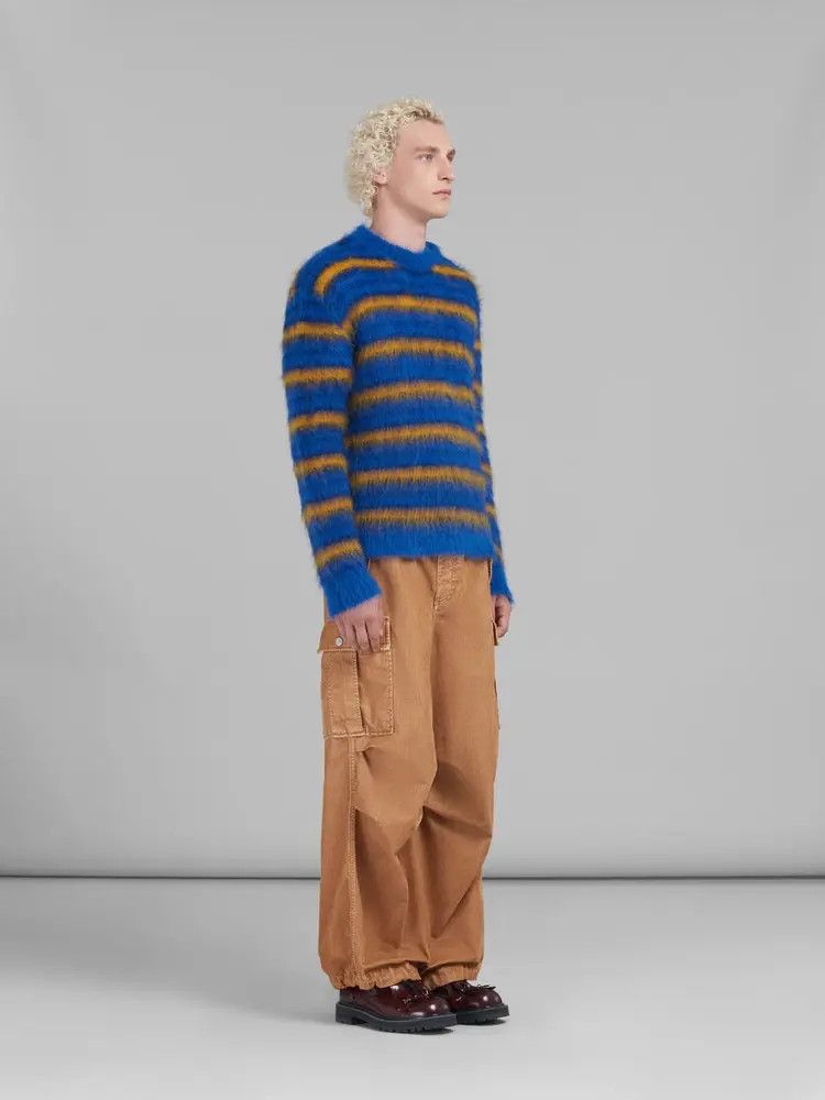 Marni o1w1db11025 Mohair Sweater in Blue Size US L / EU 52-54 / 3 - 5 Thumbnail