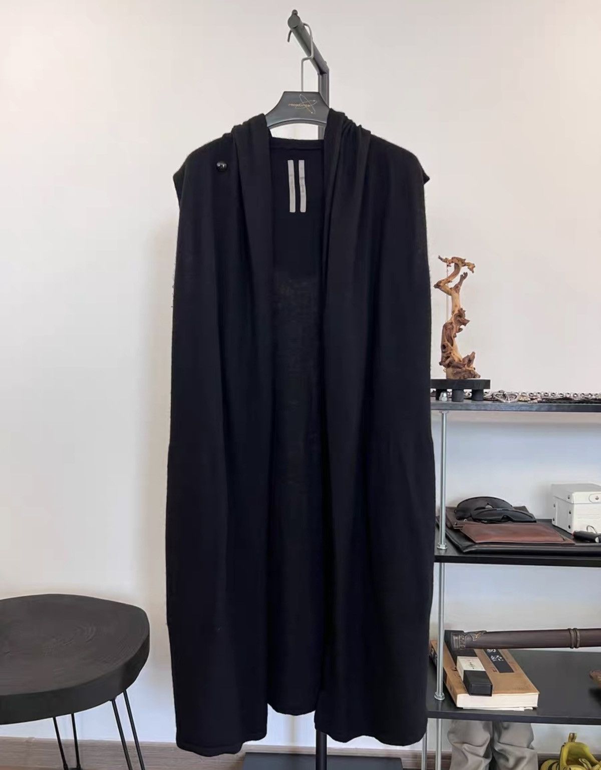 Rick Owens Rick Owens Mid-Length Knit Cashmere Hooded Vest Size US L / EU 52-54 / 3 - 1 Thumbnail