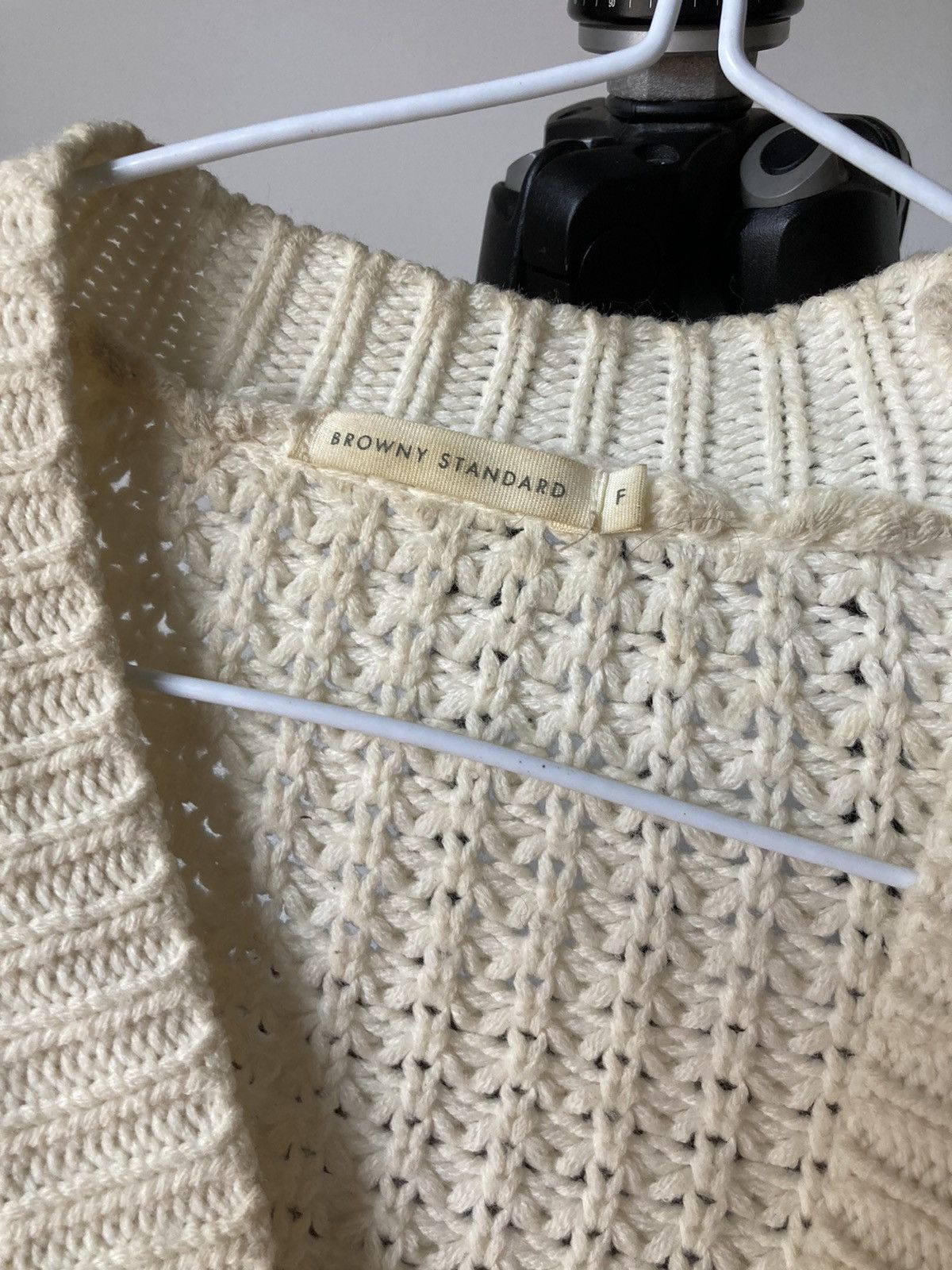 Designer × Other Browny Standard Cream Cardigan Size M / US 6-8 / IT 42-44 - 2 Thumbnail