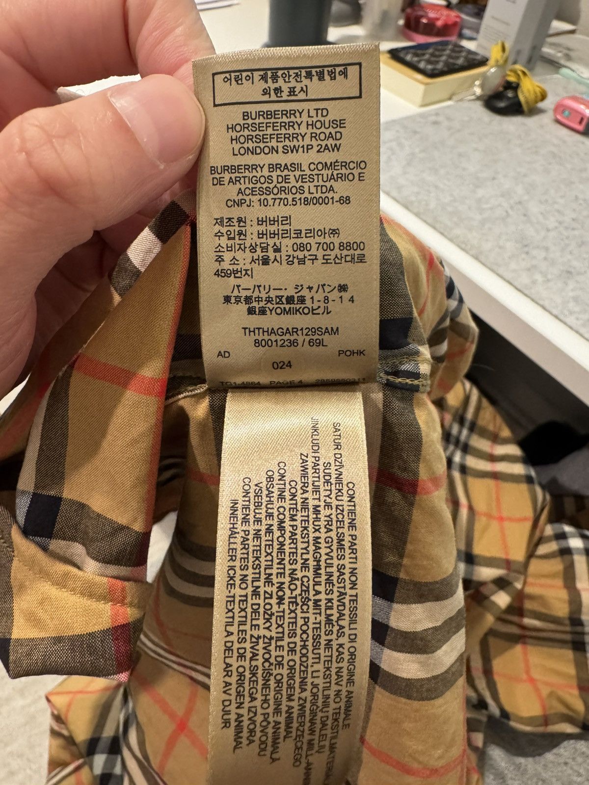 Burberry Burberry Check Cotton Shirt Classic Archive Beige Medium Size US M / EU 48-50 / 2 - 9 Thumbnail