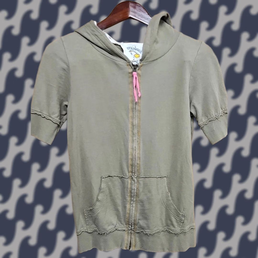 Vintage VINTAGE Scrapbook Owl Zip Hoodie Green M 100% Cotton USA Women Tunic Graphic Print Activewear Size M / US 6-8 / IT 42-44 - 1 Thumbnail