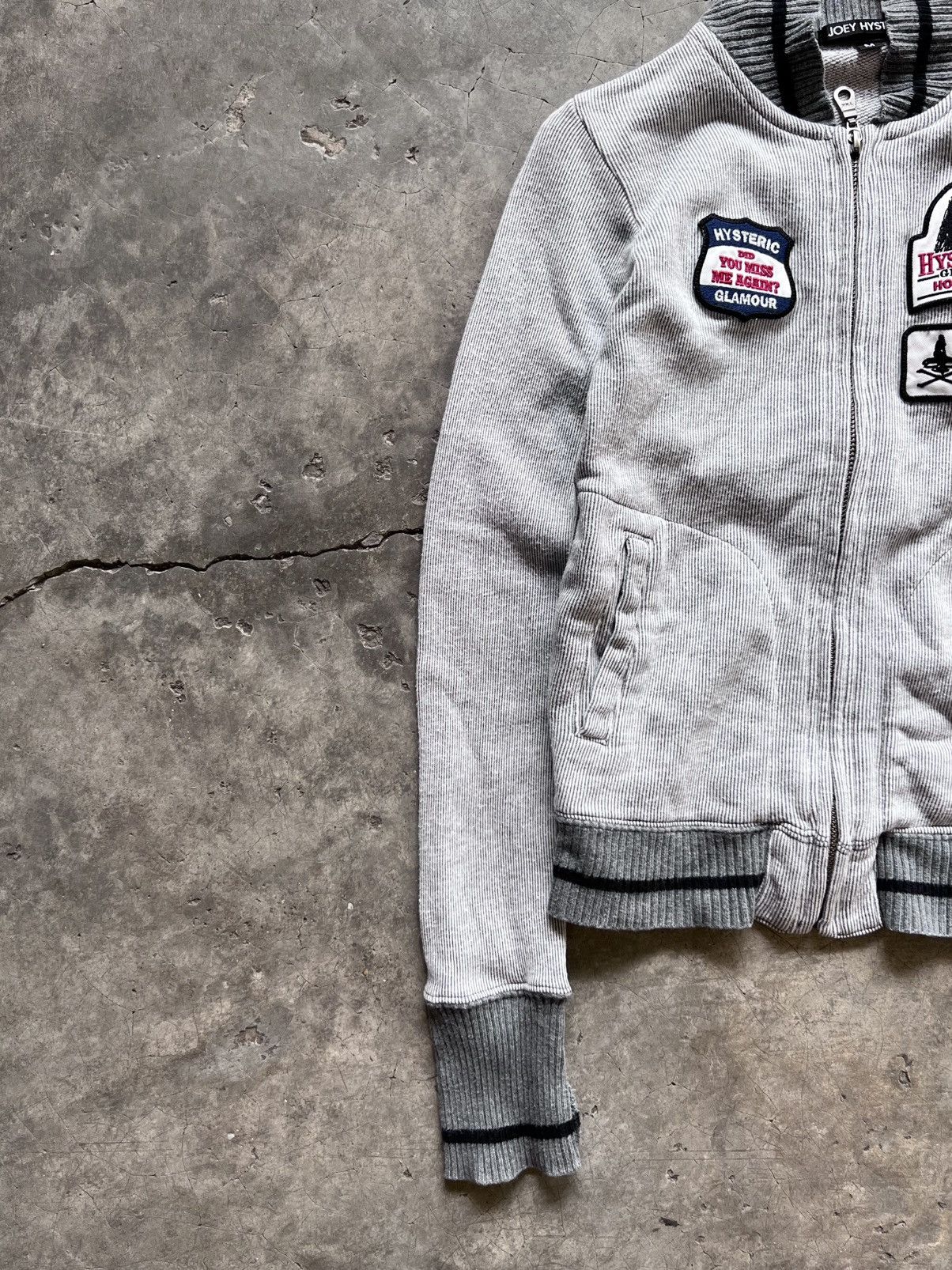 Hysteric Glamour Joey HYSTERIC Glamour Patchwork Cropped Jacket Babytee Fit Size US XXS / EU 40 - 6 Thumbnail