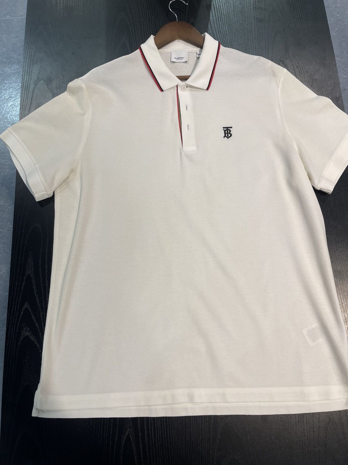 Burberry Size XXXL - Burberry Icon Stripe Placket Cotton Polo Tee Size US XXL / EU 58 / 5 - 1 Thumbnail