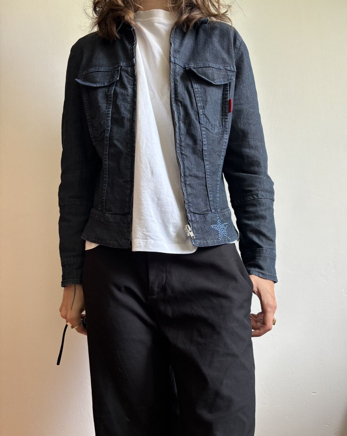 Hugo Boss Hugo Boss denim jacket y2k made in Italy Size XS / US 0-2 / IT 36-38 - 3 Thumbnail