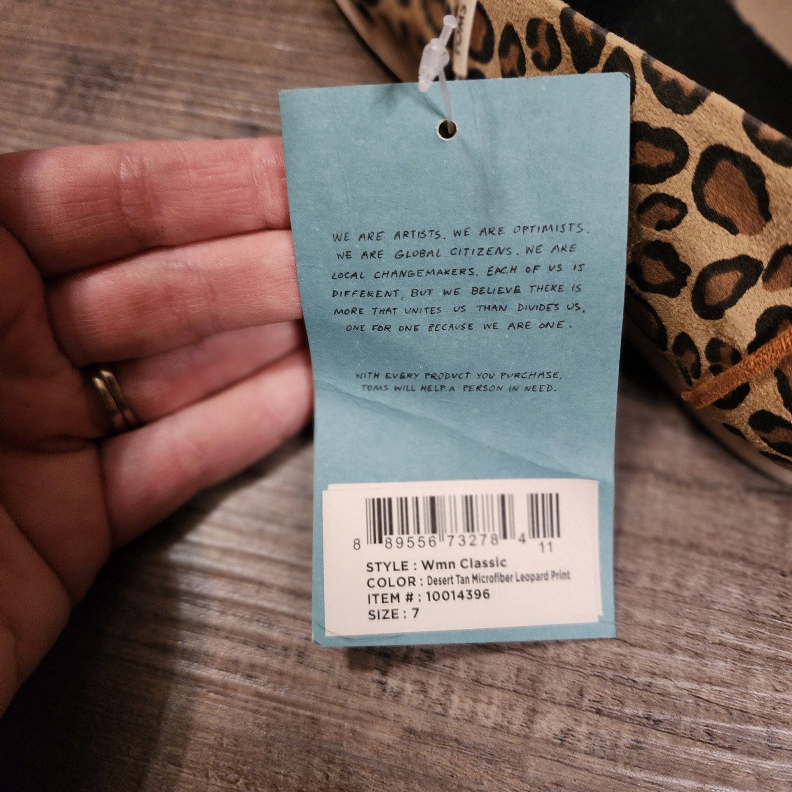 Toms New Toms Desert Tan Microfiber Leopard Print SZ 7NIB Shf Size US 7 / IT 37 - 3 Thumbnail