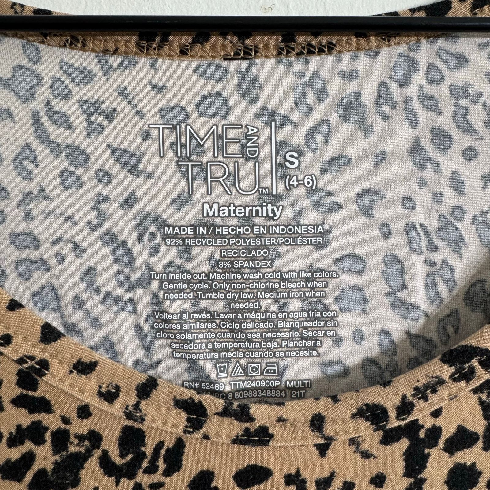 Other Time & Tru Maternity Leopard Print Tank Top Size Small Size S / US 4 / IT 40 - 3 Thumbnail