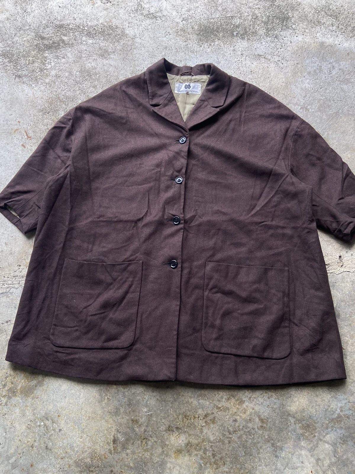 Dries Van Noten Archive 90’s Dries Van Noten Oversized Short Sleeve Jacket Size US XL / EU 56 / 4 - 2 Thumbnail