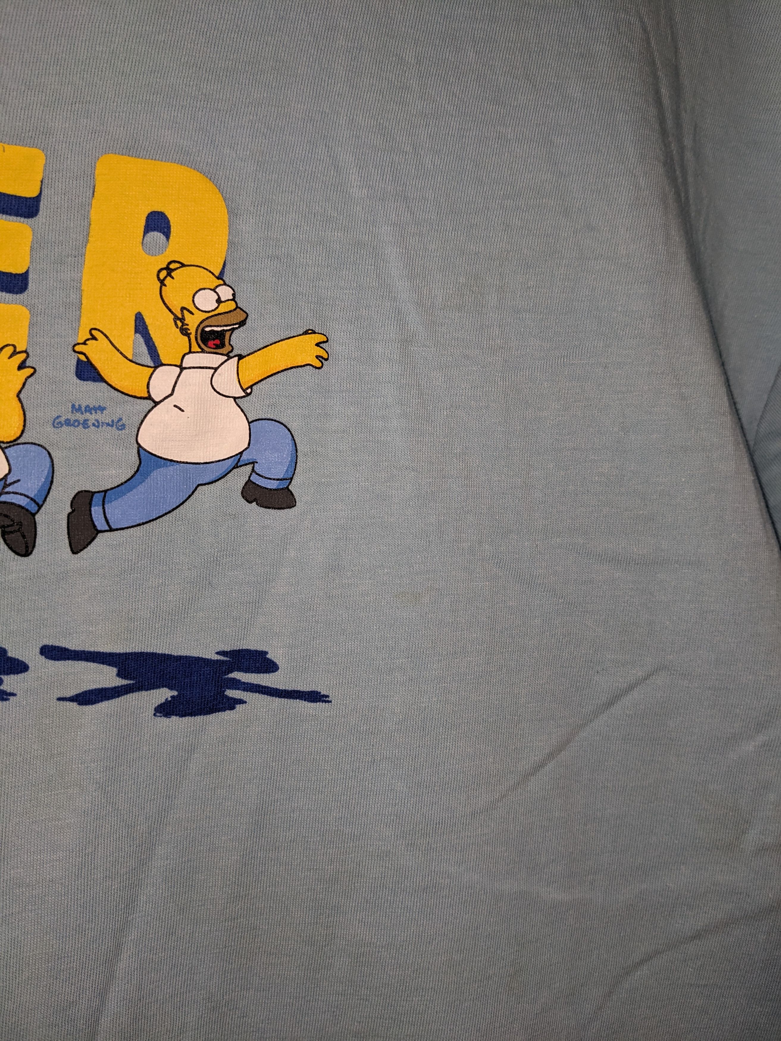 Cartoon Network Vintage 2008 The Simpsons Homer Blue Large T-Shirt Size US L / EU 52-54 / 3 - 10 Thumbnail