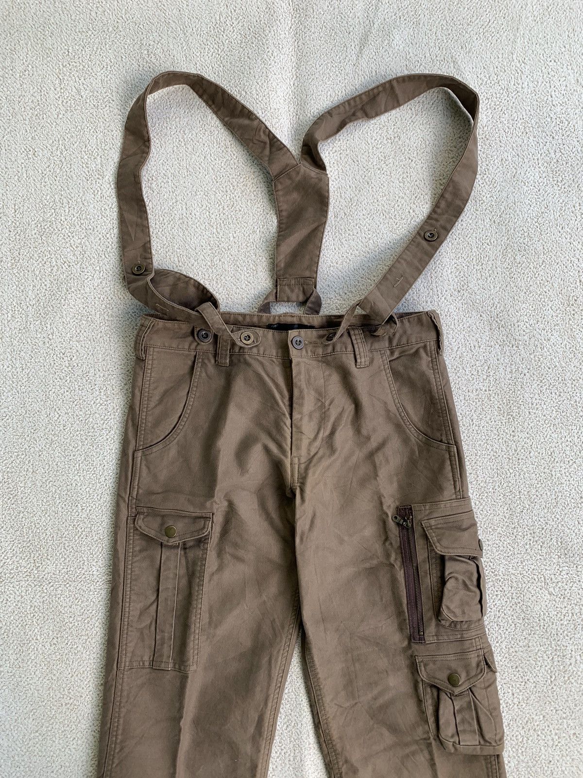 Japanese Brand × Le Grande Bleu (L.G.B.) × Vintage VTG 00s Bicolbird design Strap Cargo Pants Size US 30 / EU 46 - 4 Thumbnail