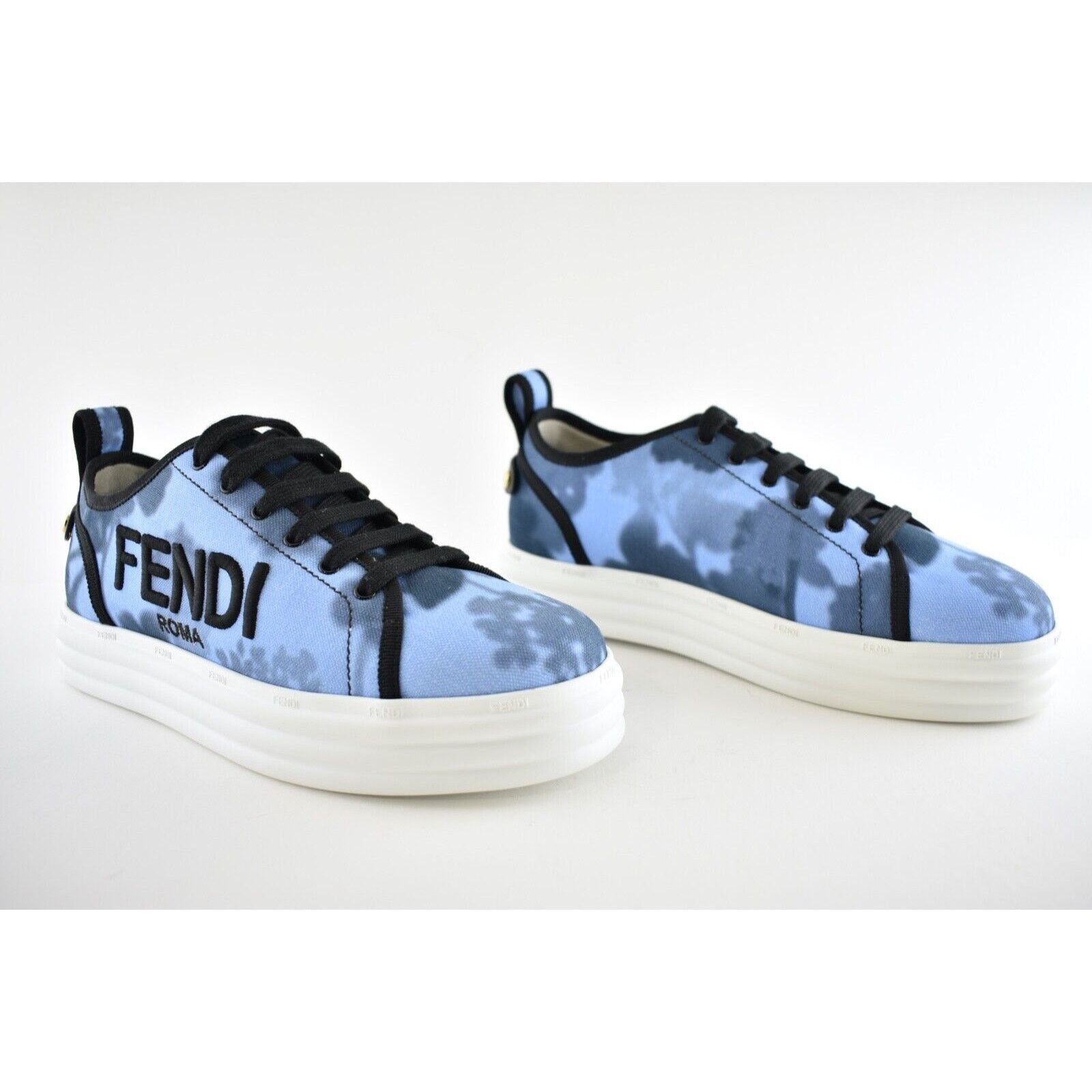 Fendi Rise Platform Logo Low Top Trainer Sneaker 36.5 Size US 6.5 / IT 36.5 - 4 Thumbnail