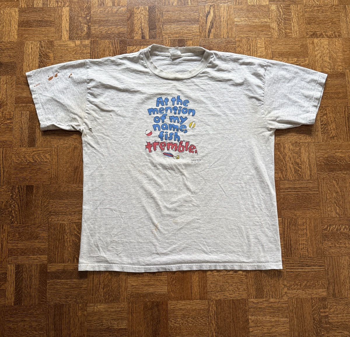 Vintage Vintage 90s Fishing Statement Funny Graphic Tee Size US XL / EU 56 / 4 - 2 Thumbnail