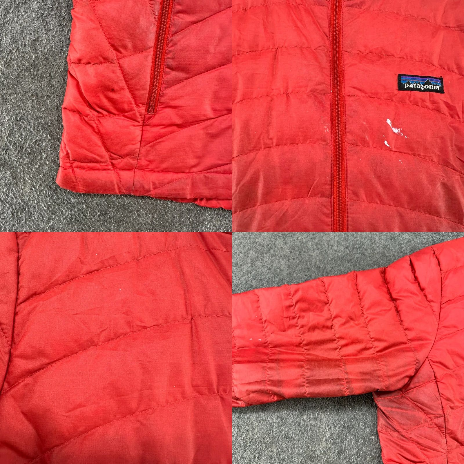 Patagonia Patagonia Jacket Womens M Red Puffer Down Insulated Full Zip Logo Quilted Pocket Short Coat Size M / US 6-8 / IT 42-44 - 10 Thumbnail