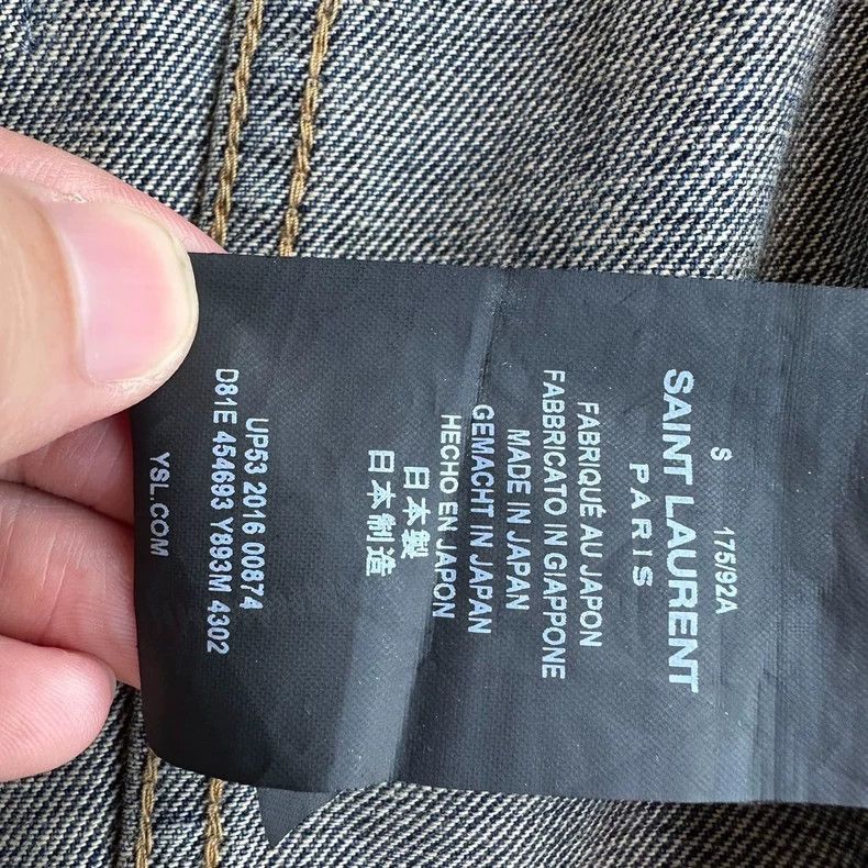Saint Laurent Paris Saint Laurent Paris Saint Laurent Limited Shark Denim Jack Size US S / EU 44-46 / 1 - 5 Thumbnail