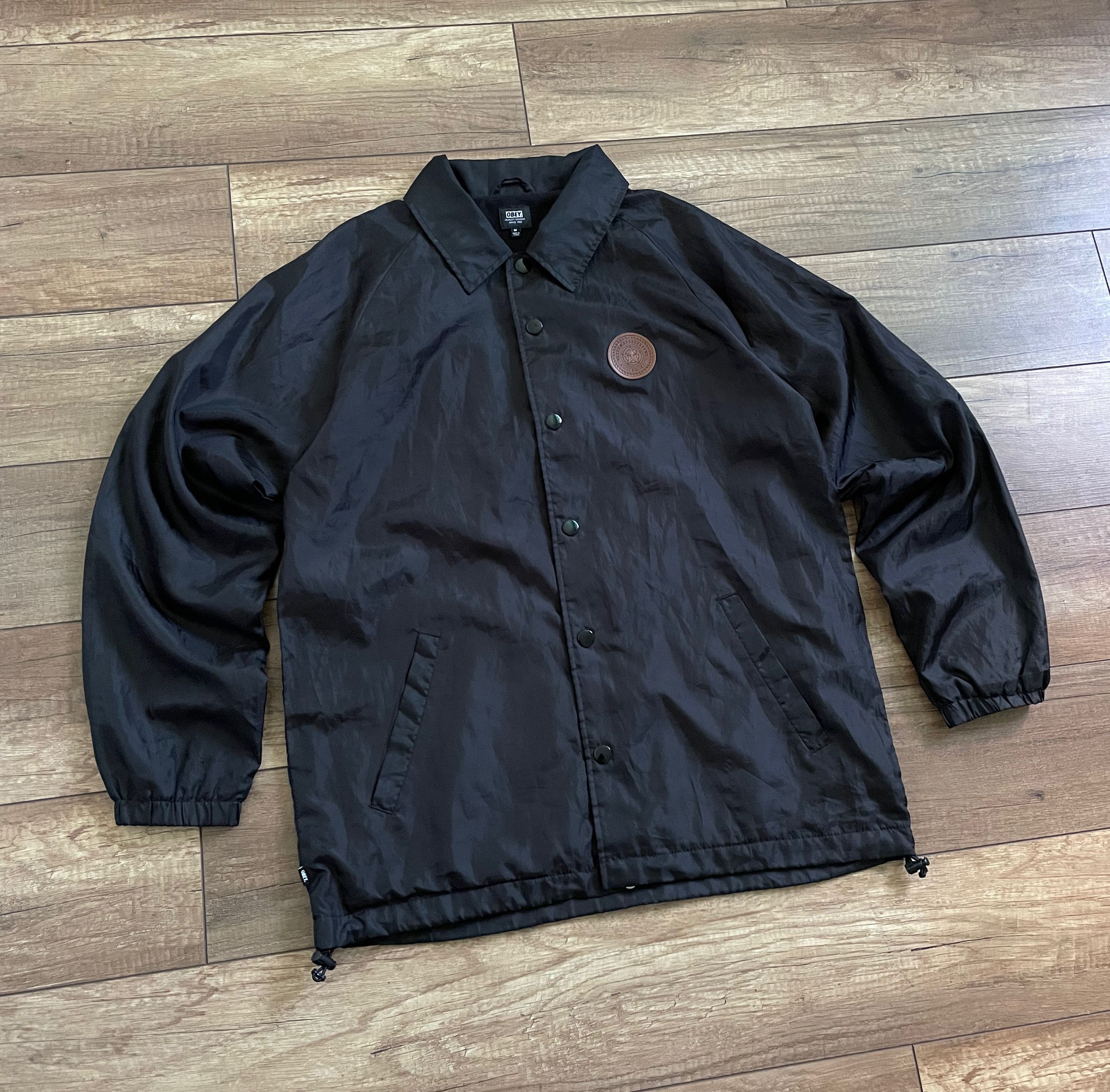 Obey Obey Black Nylon Coach Skate Jacket Size US M / EU 48-50 / 2 - 1 Thumbnail