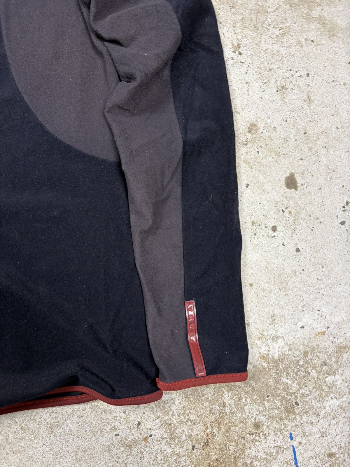 Prada Vintage 2000s Prada Linea Rossa Red Tab Half Zip Fleece Size S / US 4 / IT 40 - 15 Thumbnail