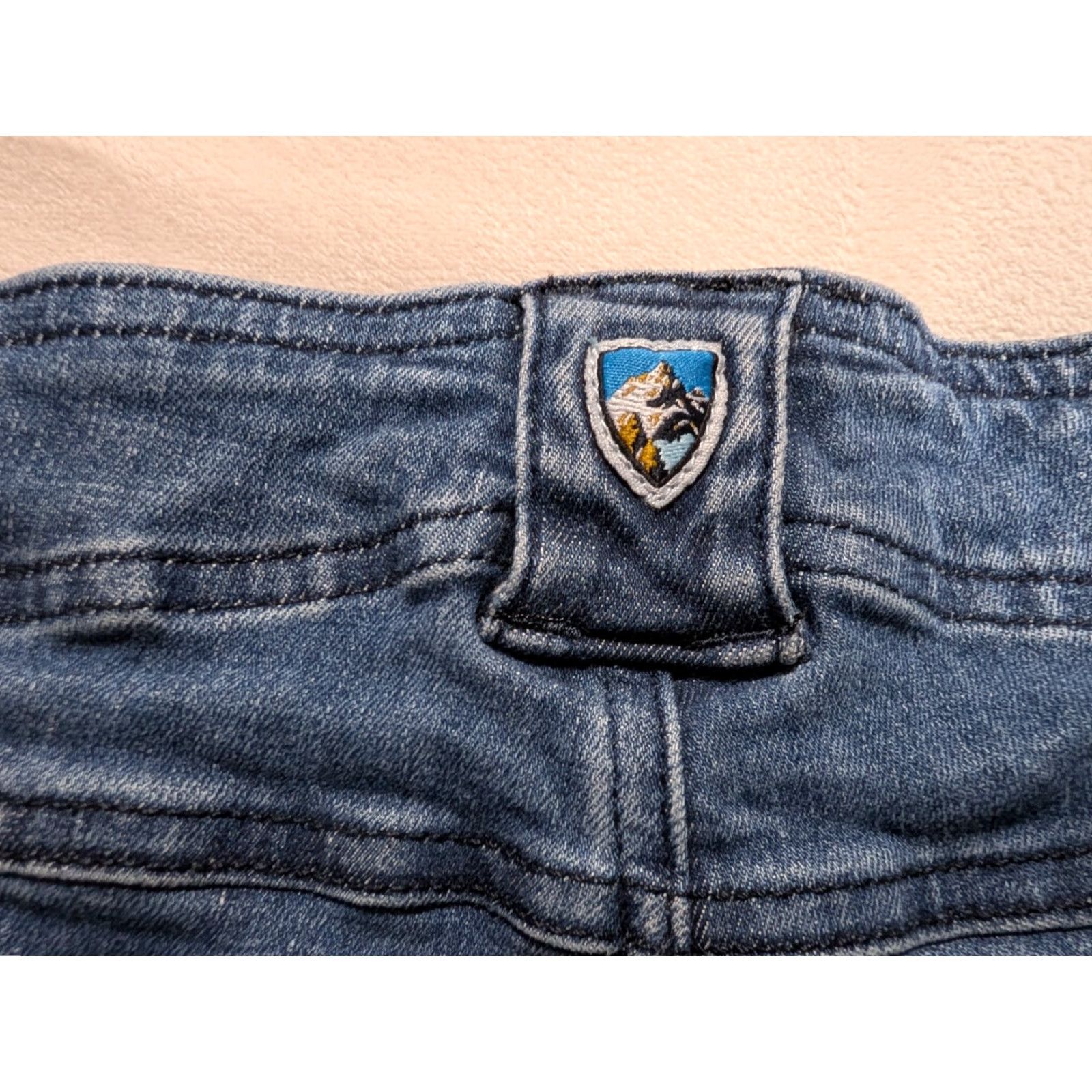 Denime KUHL Denim Jeans Mens 30x30 Indigo Dye Denim Blue Style 5200 Straight 5-Pocket Logo Baggy N/A Size US 34 / EU 50 - 7 Thumbnail