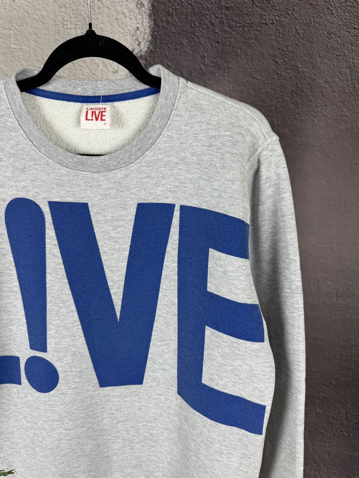 Lacoste Lacoste Live grey big logo sweatshirt Size US M / EU 48-50 / 2 - 4 Thumbnail