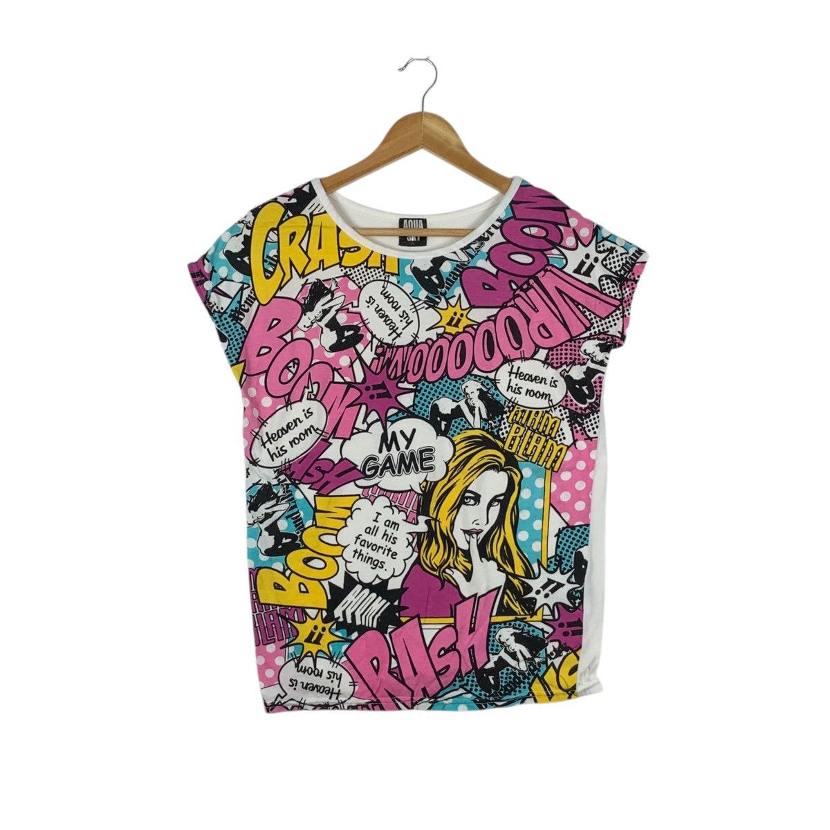 Other AQUA SKY x ROY LICHTENSTEIN Comic Strip Tank Top Tee Shirt Size L / US 10 / IT 46 - 1 Thumbnail