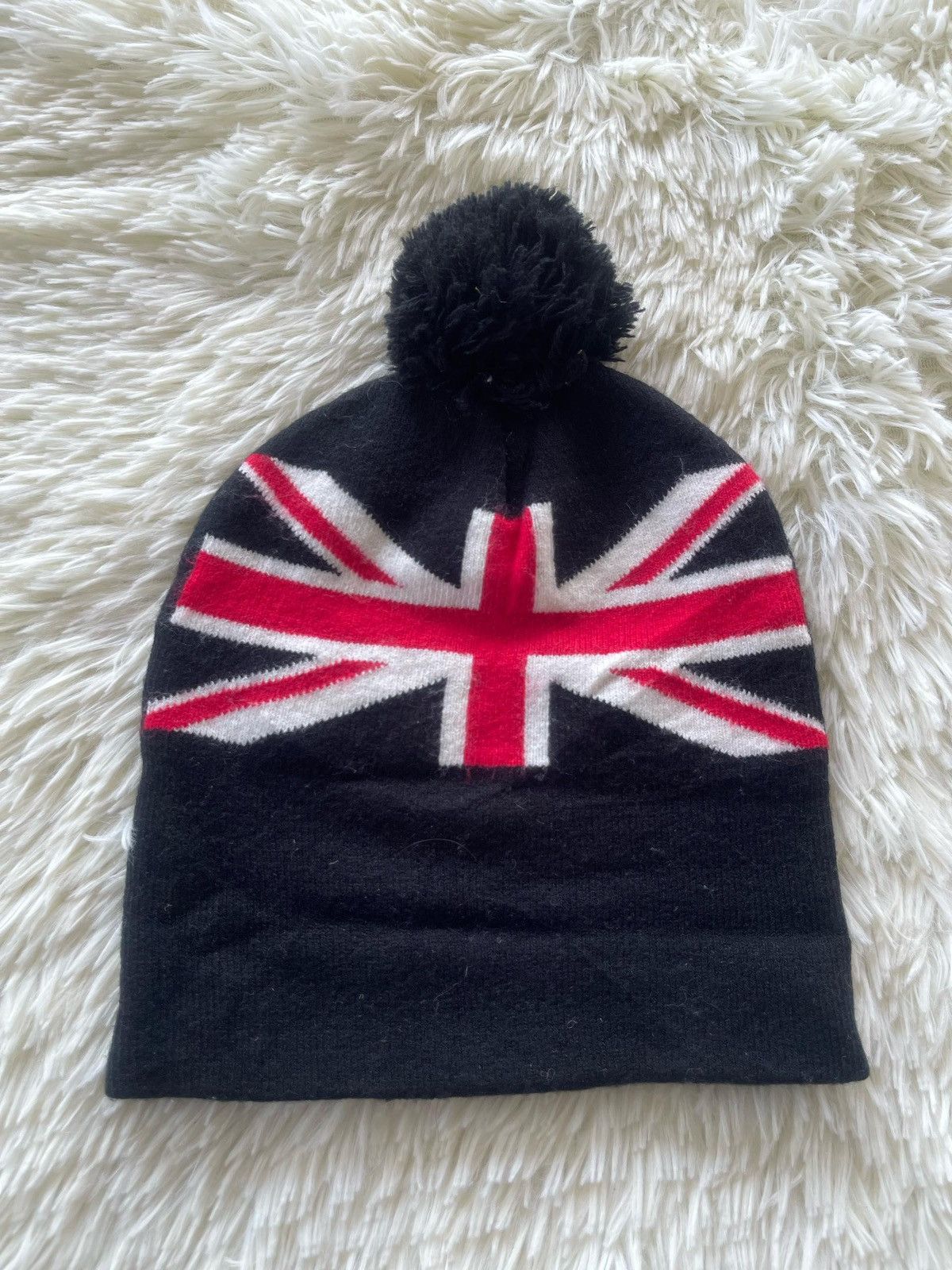 Vintage Union Jack Snow Beanie Hat Size ONE SIZE - 4 Thumbnail