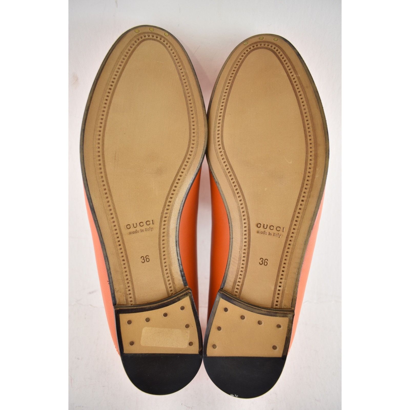 Gucci Gucci Brixton Collapsible Deep Orange Leather Horsebit Size US 6 / IT 36 - 16 Thumbnail