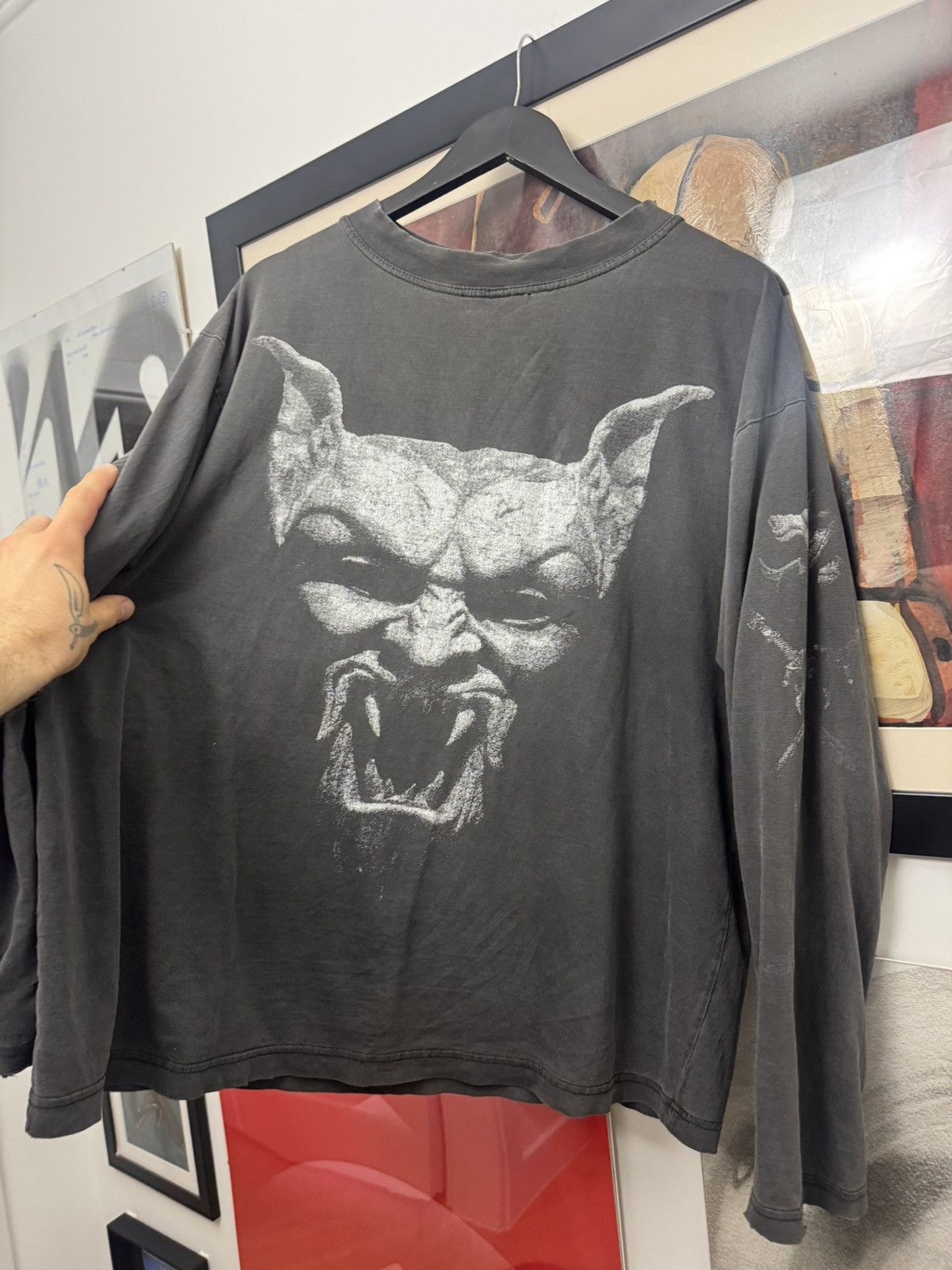 Vintage Vintage 90s Dracula Horror Movie Vampire Distressed LS Rare Size US XL / EU 56 / 4 - 3 Thumbnail