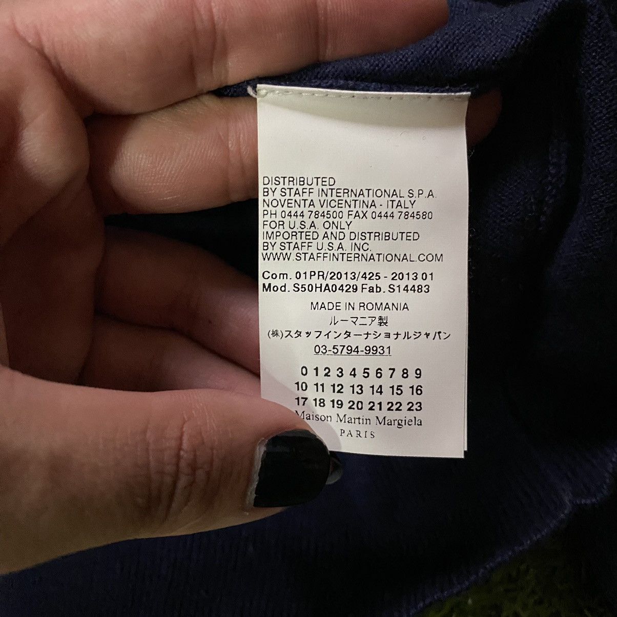 Maison Margiela Maison Margiela Navy Cardigan Size US S / EU 44-46 / 1 - 4 Thumbnail