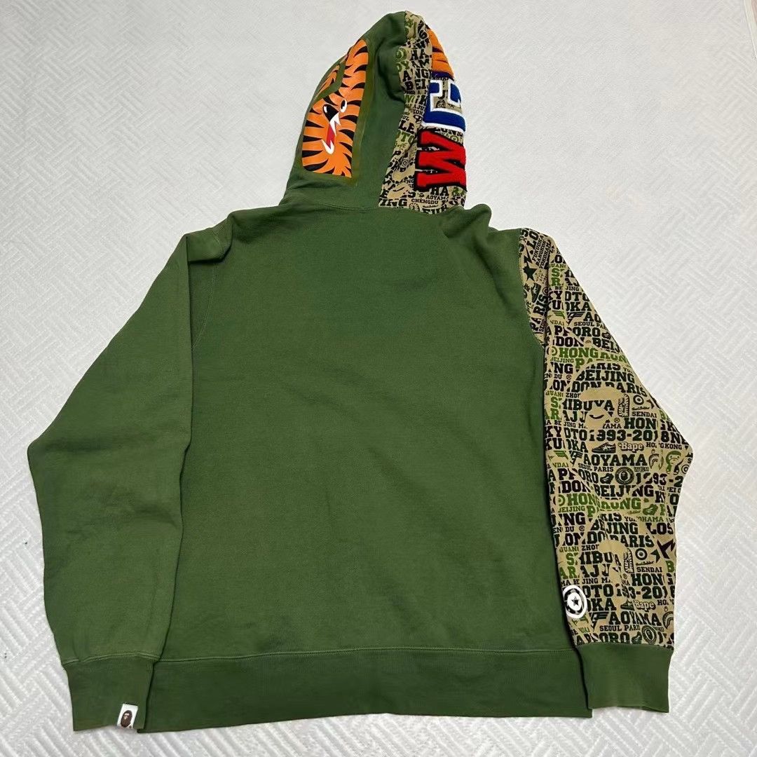 Bape BAPE XXV CITIES CAMO SHARK FULL ZIP HOODIE Size US XL / EU 56 / 4 - 2 Thumbnail