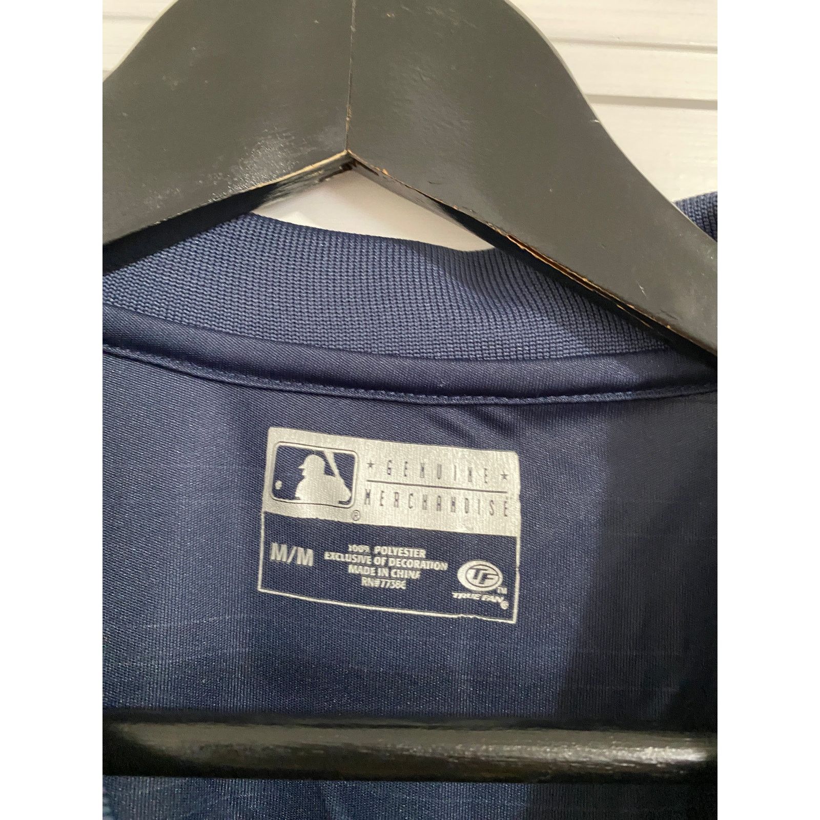 MLB New York Yankees Blue Striped Polo Shirt Men's Size Medium Size US M / EU 48-50 / 2 - 4 Thumbnail