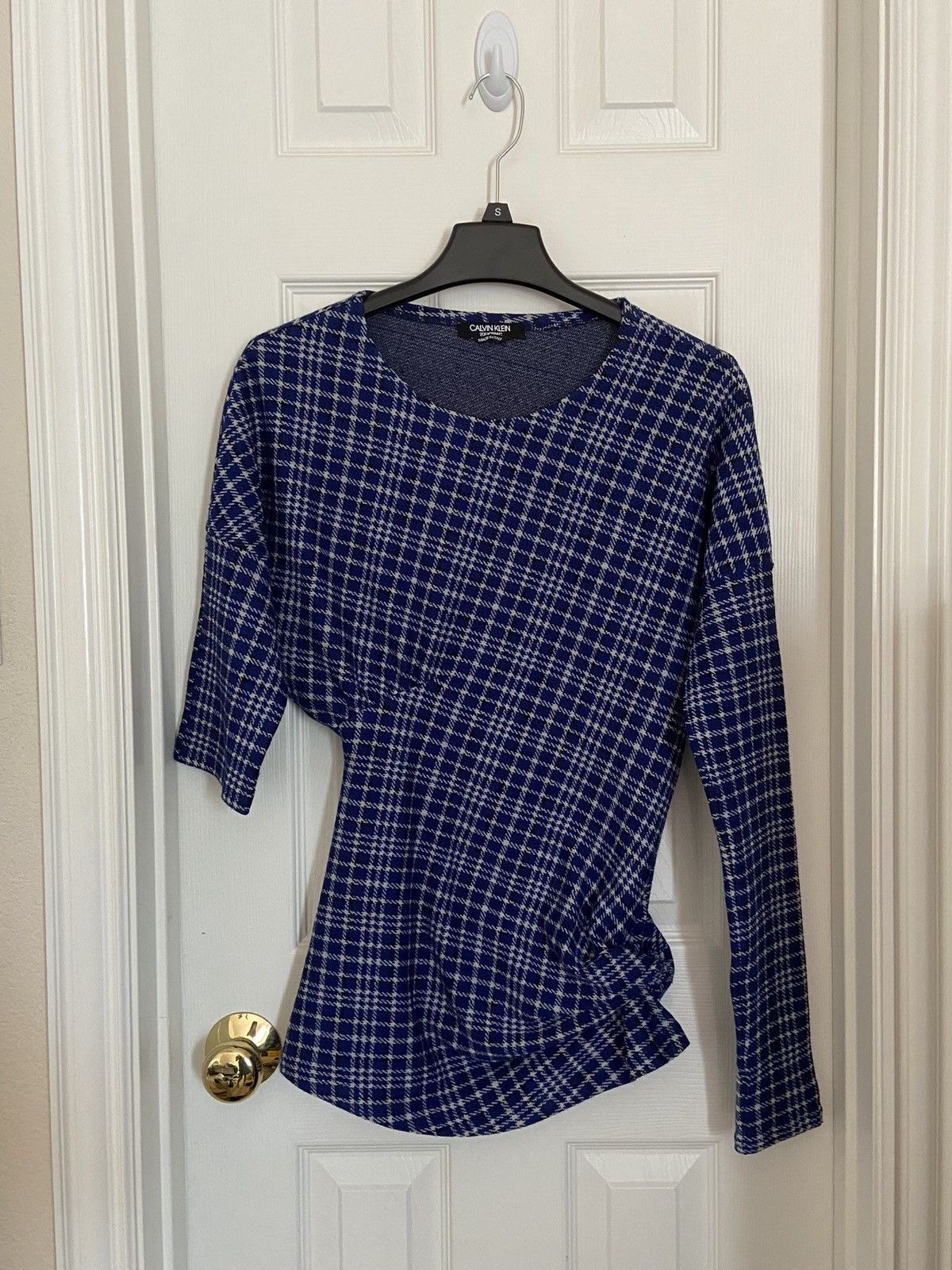 Calvin Klein 205W39NYC × Raf Simons Calvin Klein 205w39nyc Plaid Asymmetrical Draped Top Size XS / US 0-2 / IT 36-38 - 1 Thumbnail