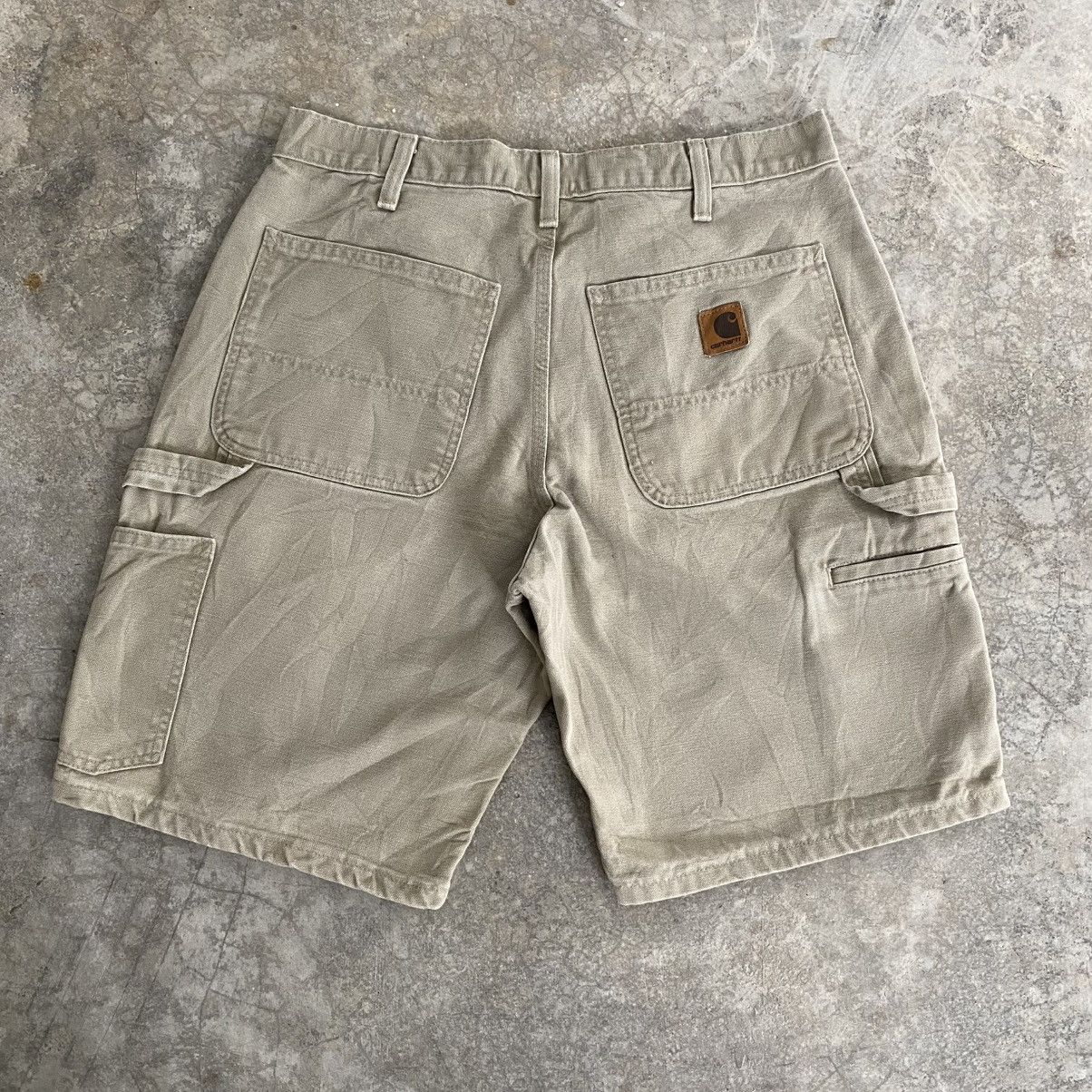 Carhartt Vintage Carhartt Tan Carpenter Baggy Shorts Jorts Size US 32 / EU 48 - 2 Thumbnail