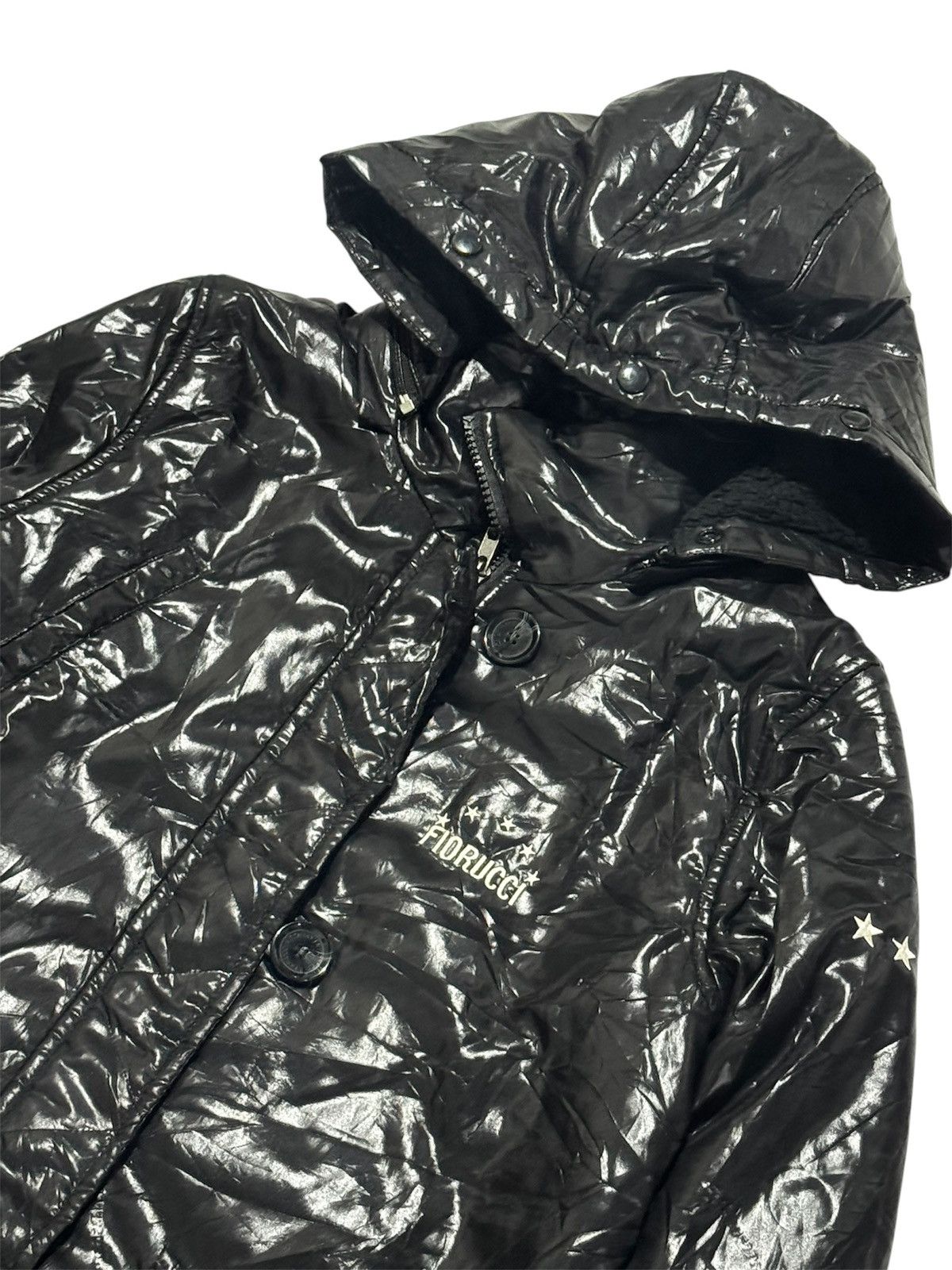 Fiorucci FLORUCCI Embroidery Small Logo Black Puffer Jacket Down Size L / US 10 / IT 46 - 5 Thumbnail