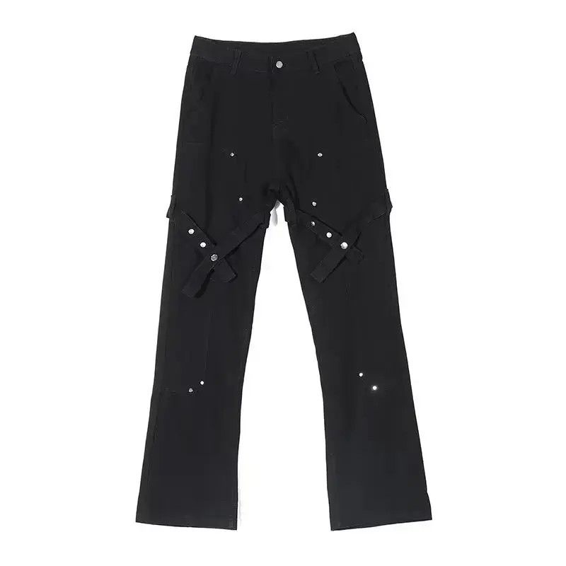 Japanese Brand Retro micro flared wide leg jeans Size US 32 / EU 48 - 6 Thumbnail