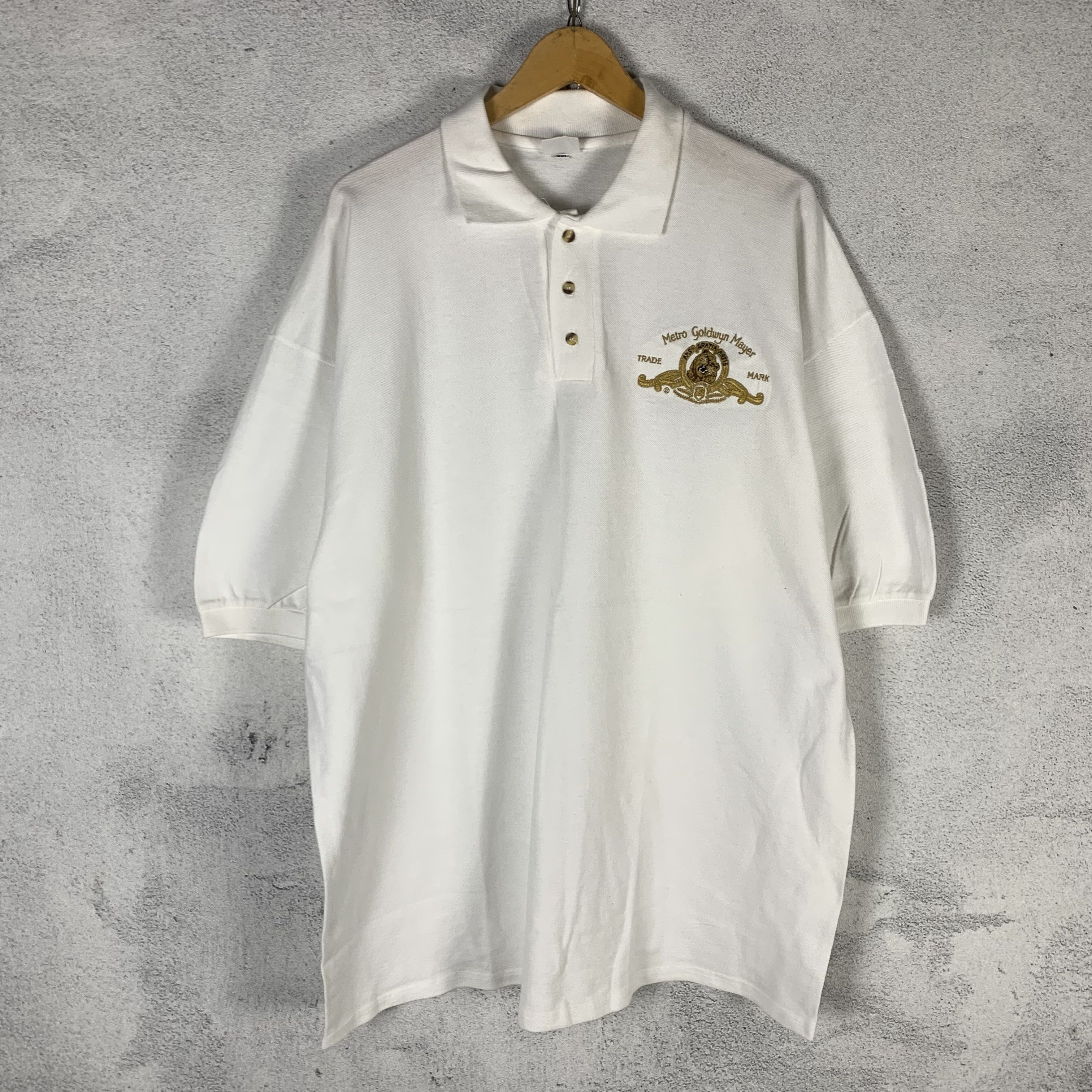 Vintage Metro Goldwyn Mayer MGM Polo Shirt Big Size Size US XXL / EU 58 / 5 - 1 Thumbnail