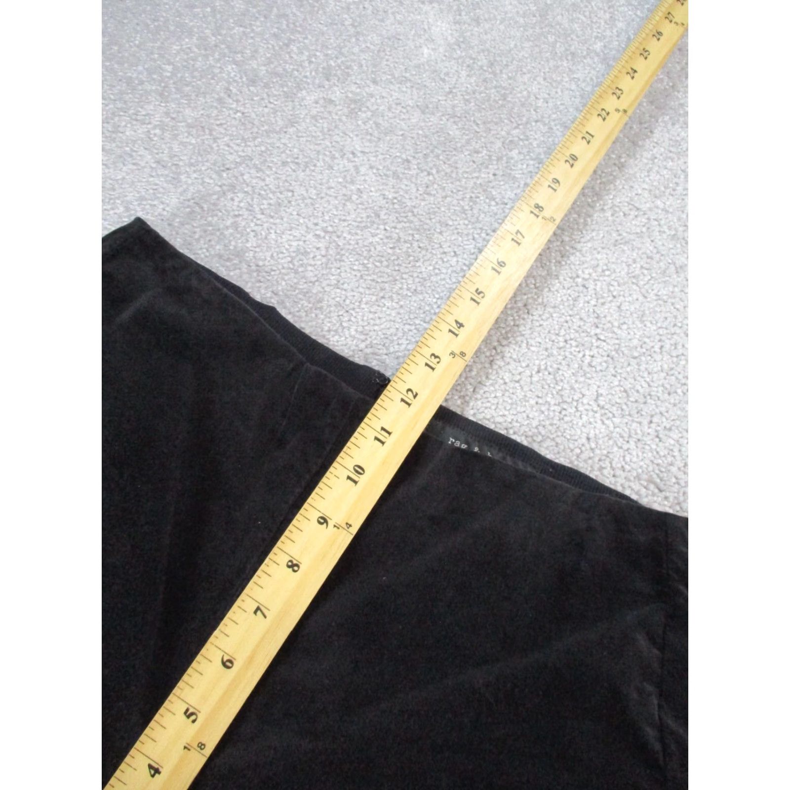Rag & Bone rag & bone Pants Womens 10 Black Velvet Slim Fit Tapered Ankle Size 32" / US 10 / IT 46 - 7 Thumbnail