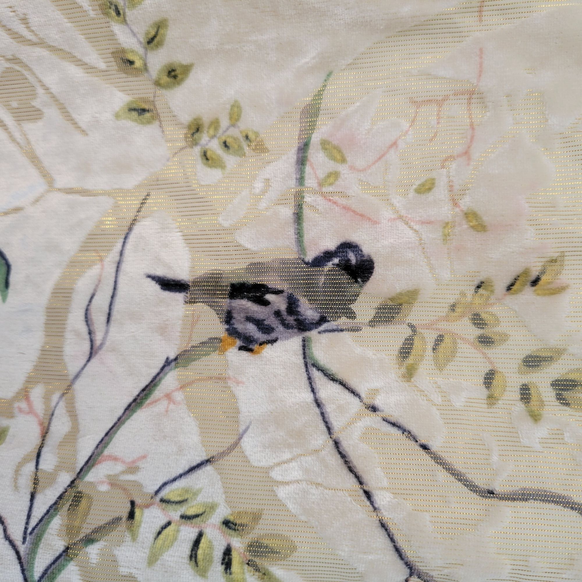 Anthropologie Anthropologie Deletta Bird Print Long Sleeve Top Cream S Vel Size S / US 4 / IT 40 - 6 Thumbnail