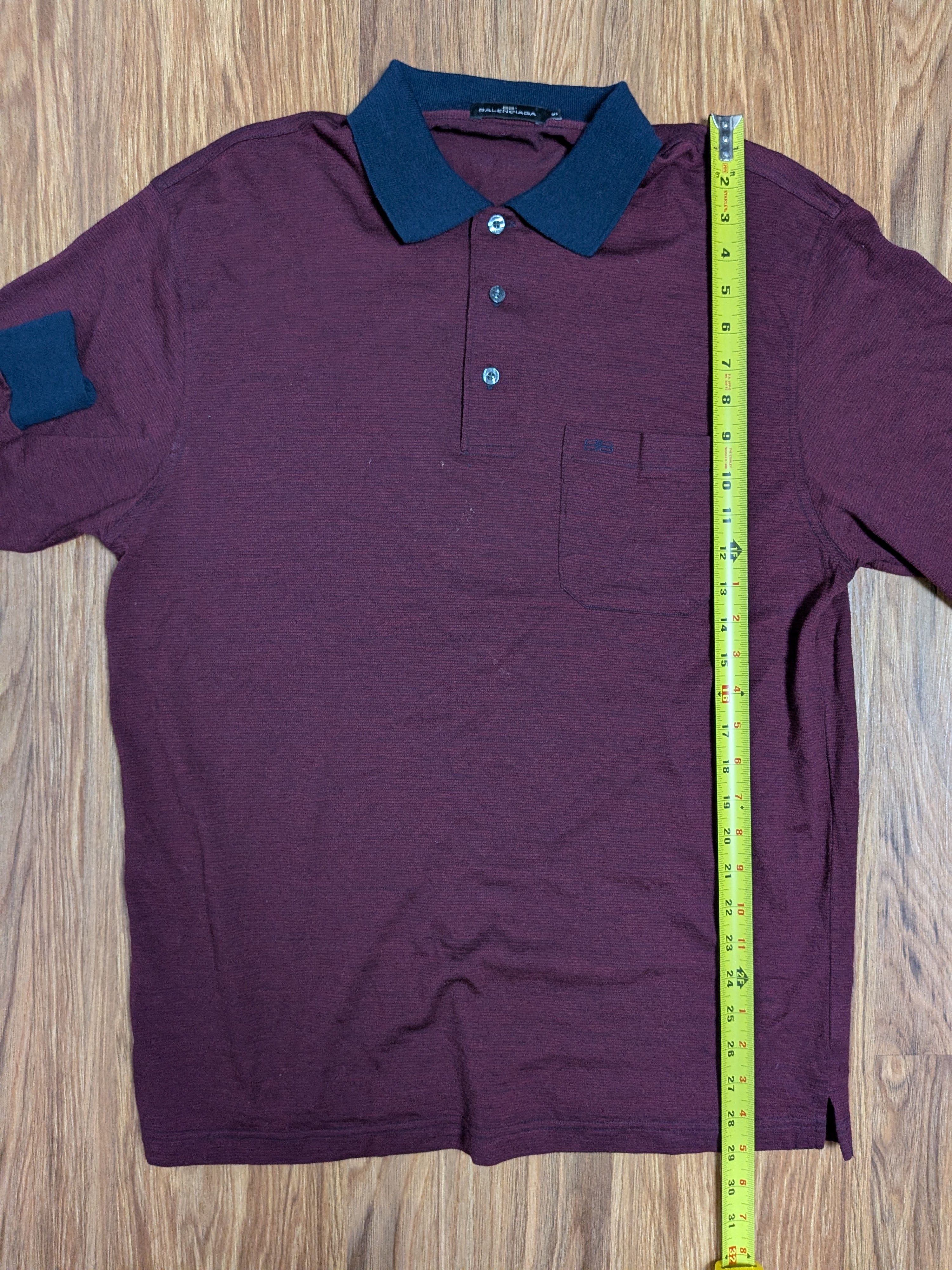Balenciaga Vintage Balenciaga Polo Long Sleeve Shirt Size US L / EU 52-54 / 3 - 10 Thumbnail