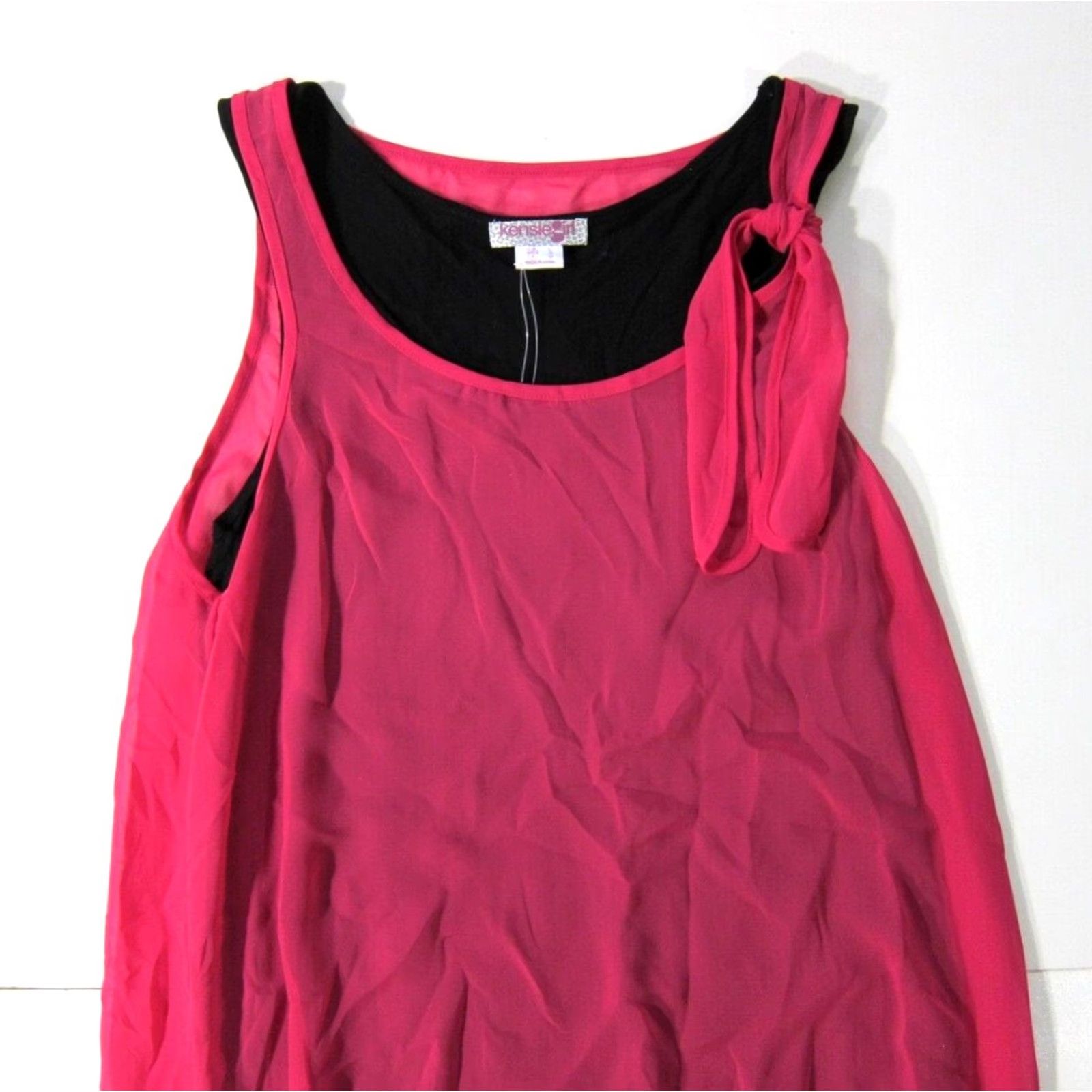 Vintage Kensie Girl NWT Shift Tank Dress Tunic Pink L Large Sleeveless Dress Women Size L / US 10 / IT 46 - 5 Thumbnail