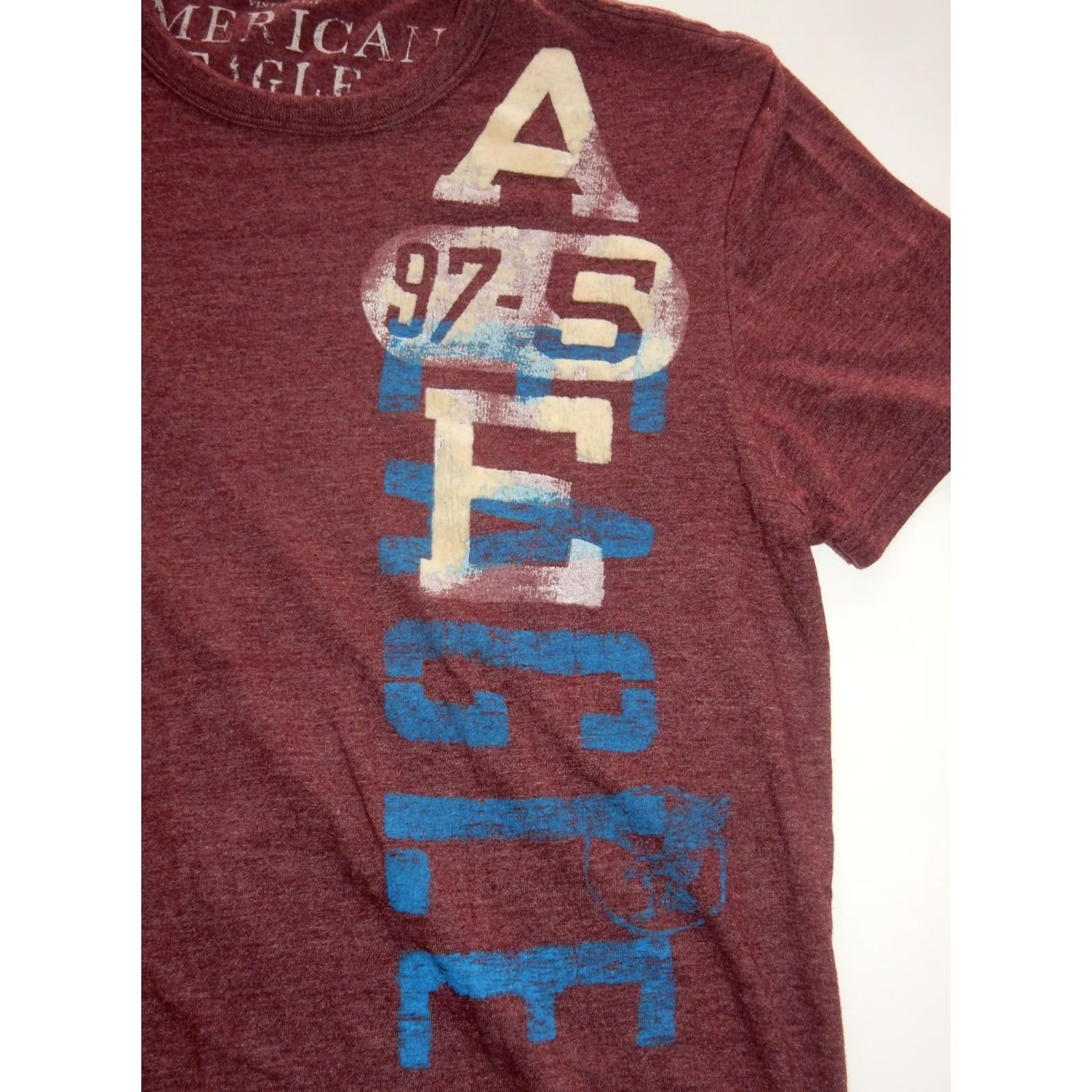 American Eagle Outfitters VTG American Eagle Men's T Shirt L Pink Cotton Short Sleeve Graphic Print Shirt Mens Size US L / EU 52-54 / 3 - 2 Thumbnail
