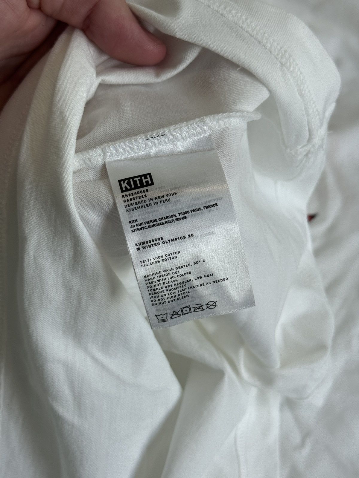 Kith Kith x Olympics Mens Albertville Tee White Size XS Size US XS / EU 42 / 0 - 6 Thumbnail