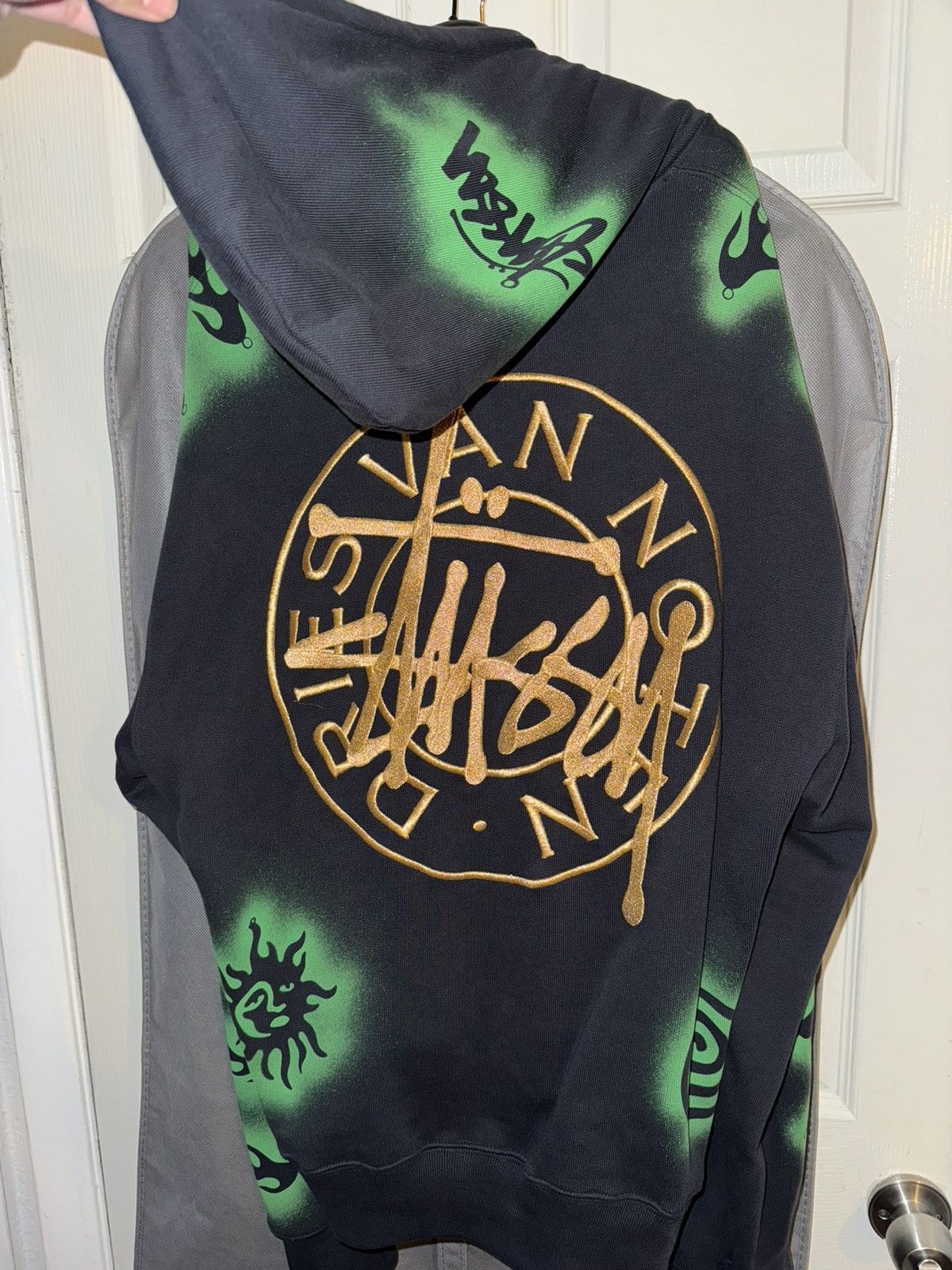 Dries Van Noten × Stussy Stussy x Dries Van Noten Embroidered Hoodie Size US L / EU 52-54 / 3 - 3 Thumbnail